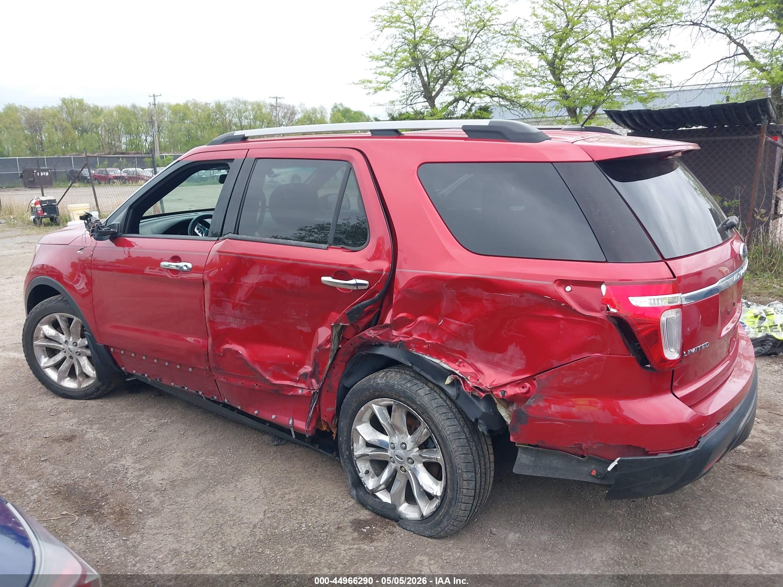 2012 Ford Explorer Limited Red vin: 1FMHK8F83CGA43506