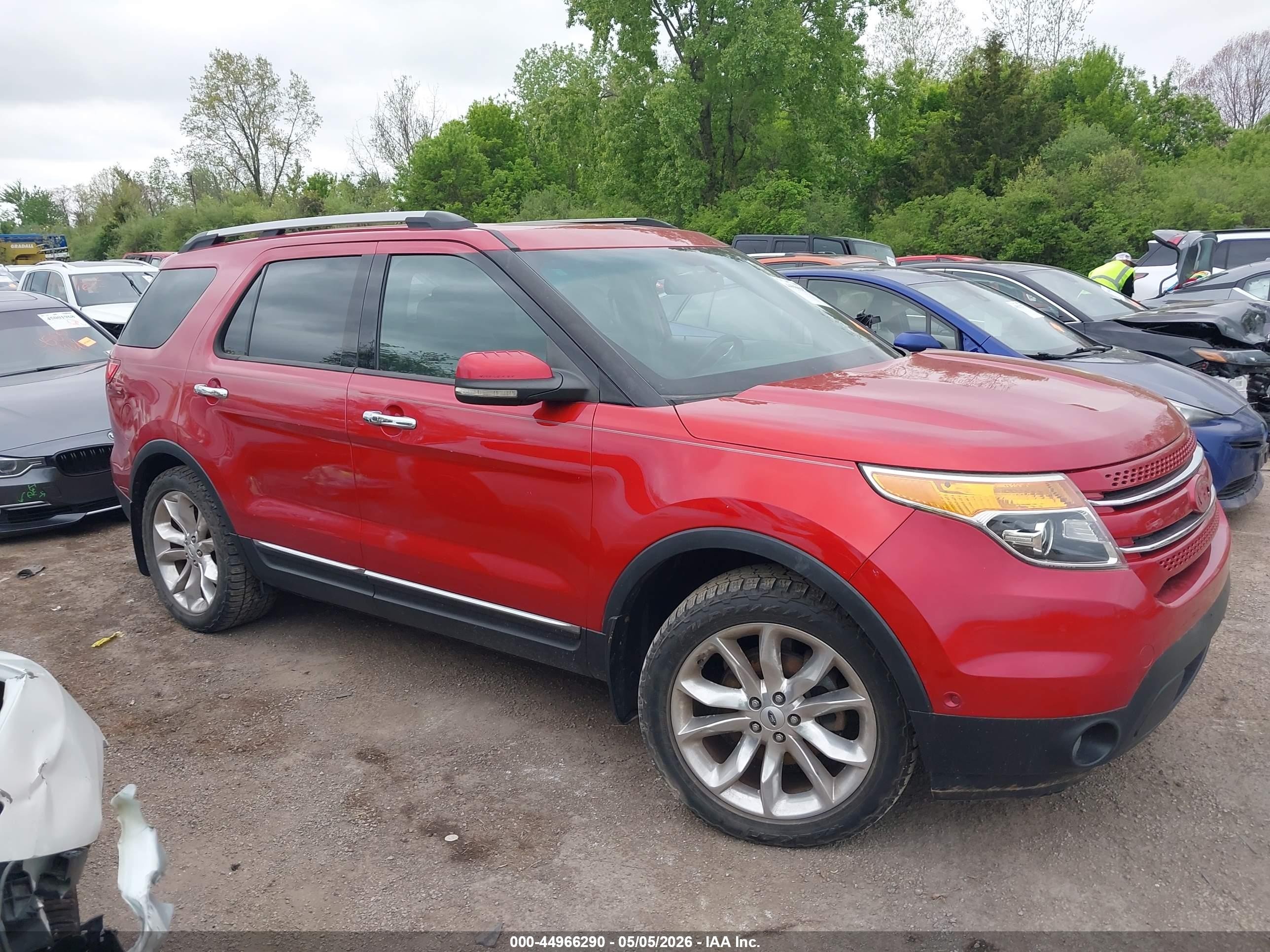 2012 Ford Explorer Limited Red vin: 1FMHK8F83CGA43506