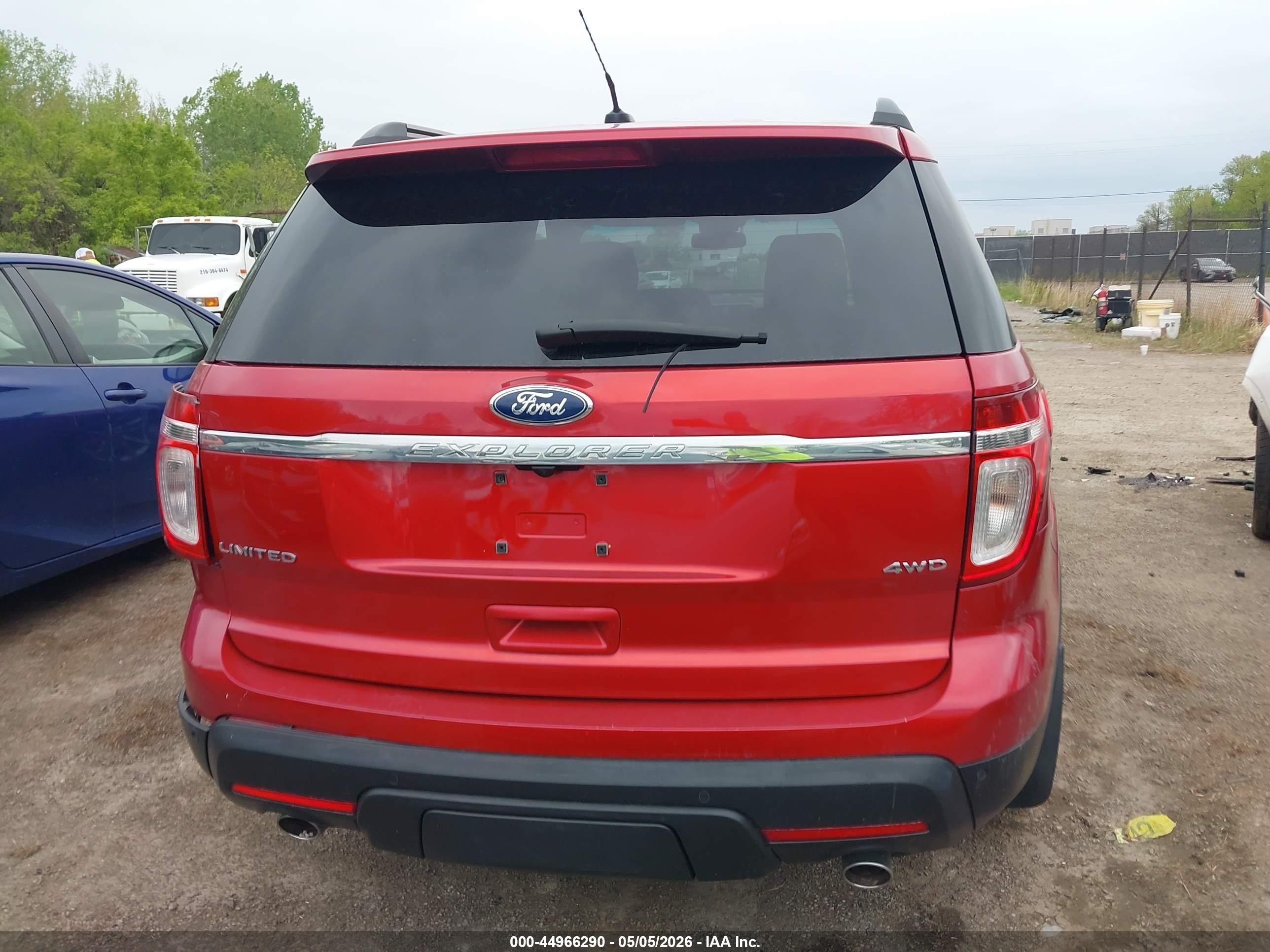2012 Ford Explorer Limited Red vin: 1FMHK8F83CGA43506