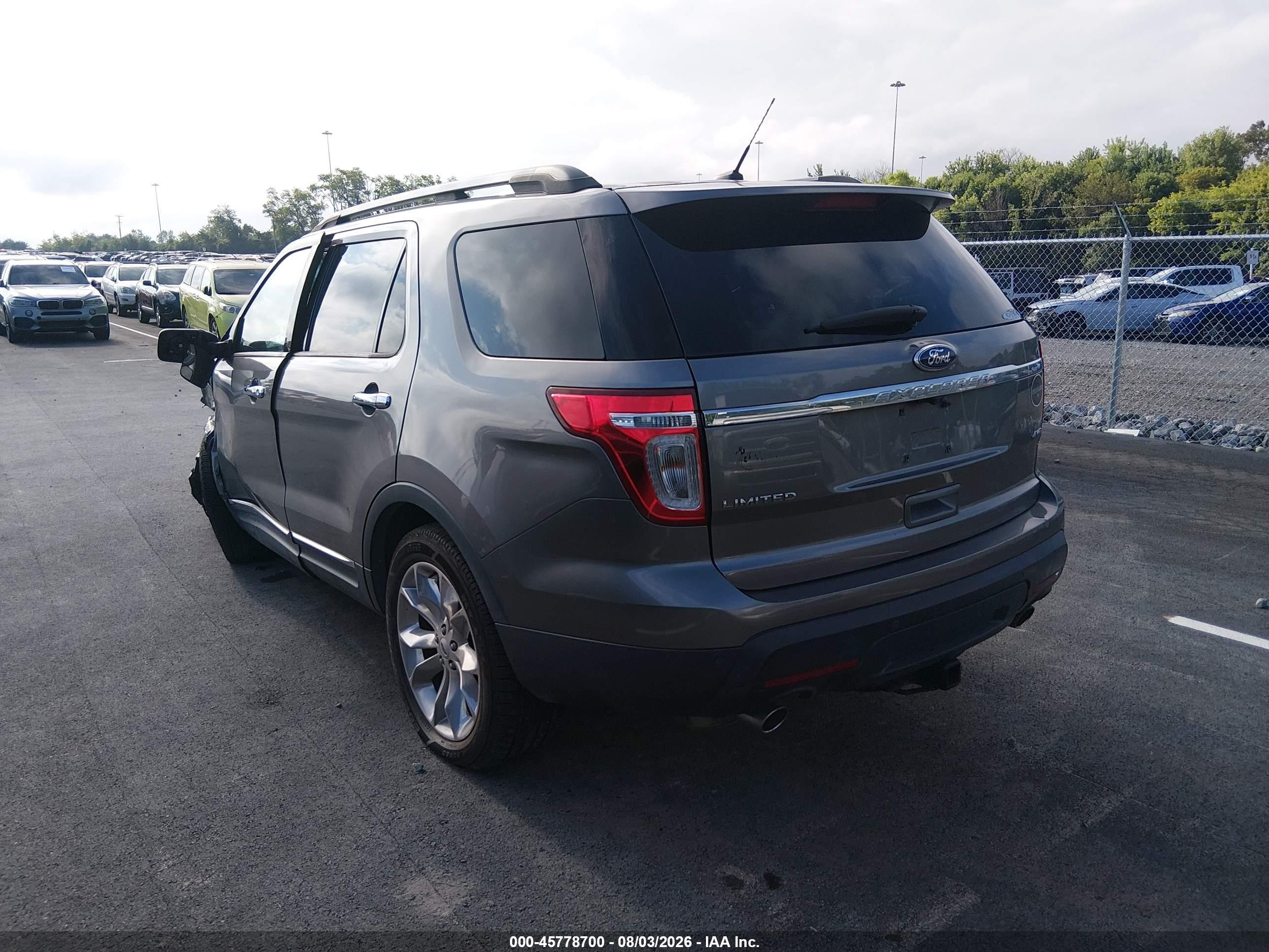 2012 Ford Explorer Limited Gray vin: 1FMHK8F83CGA66459