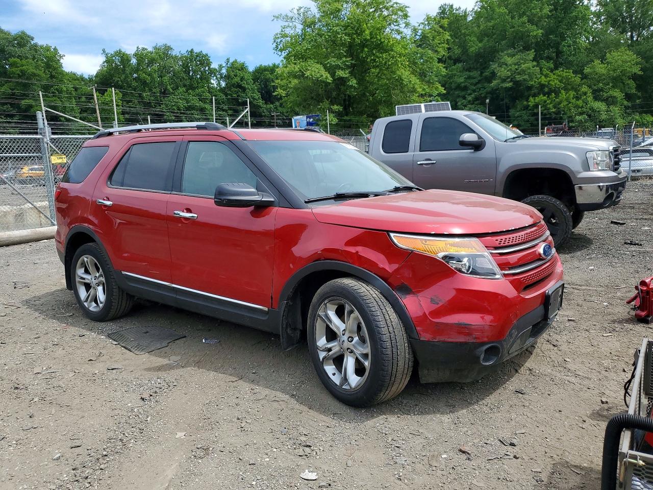 2012 Ford Explorer Limited Красный vin: 1FMHK8F83CGA80247