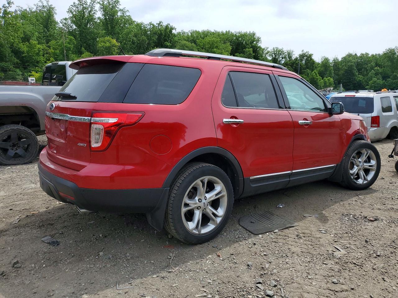 2012 Ford Explorer Limited Красный vin: 1FMHK8F83CGA80247