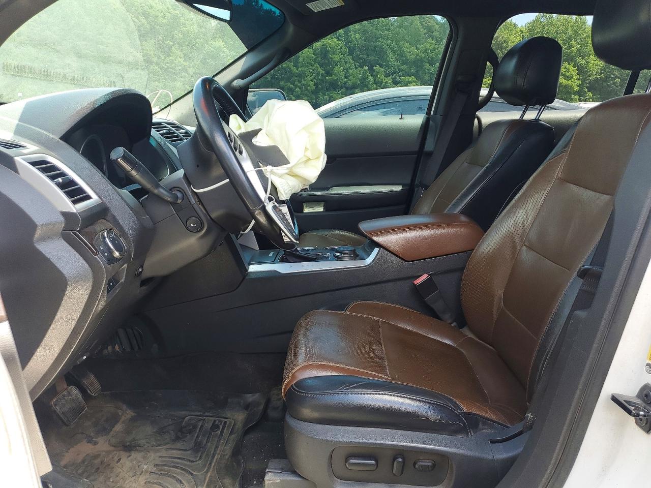 2012 Ford Explorer Limited White vin: 1FMHK8F83CGA81415