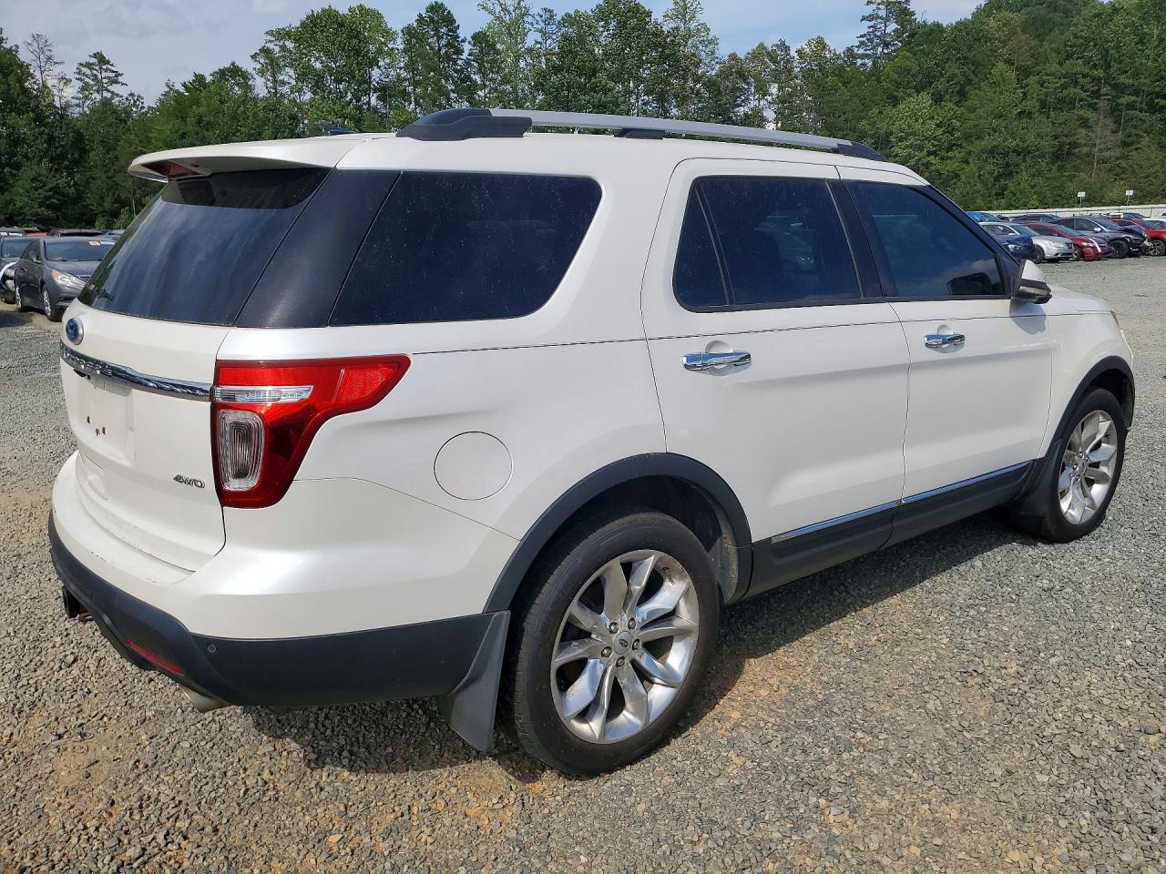 2012 Ford Explorer Limited White vin: 1FMHK8F83CGA81415
