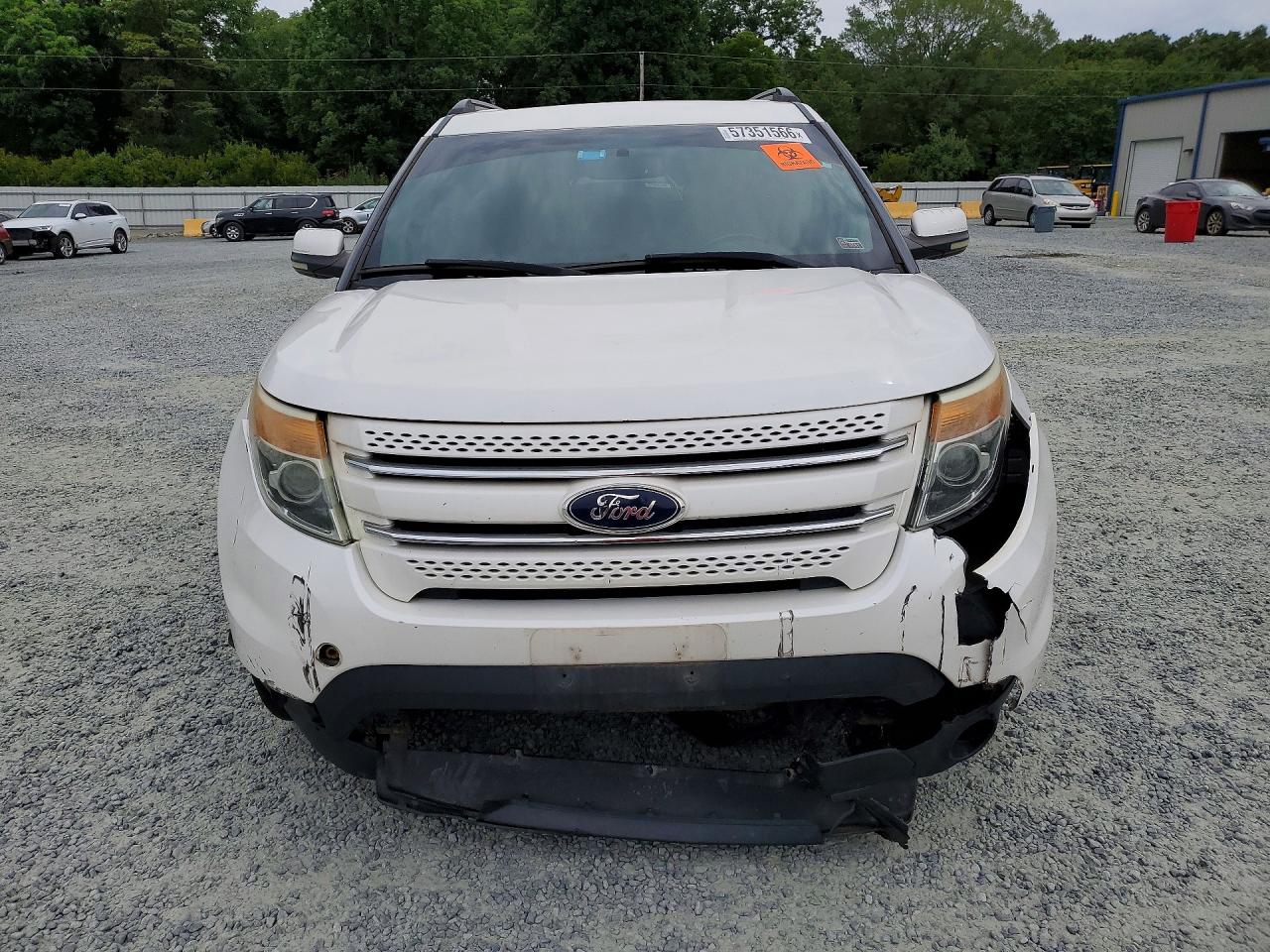 2012 Ford Explorer Limited White vin: 1FMHK8F83CGA81415
