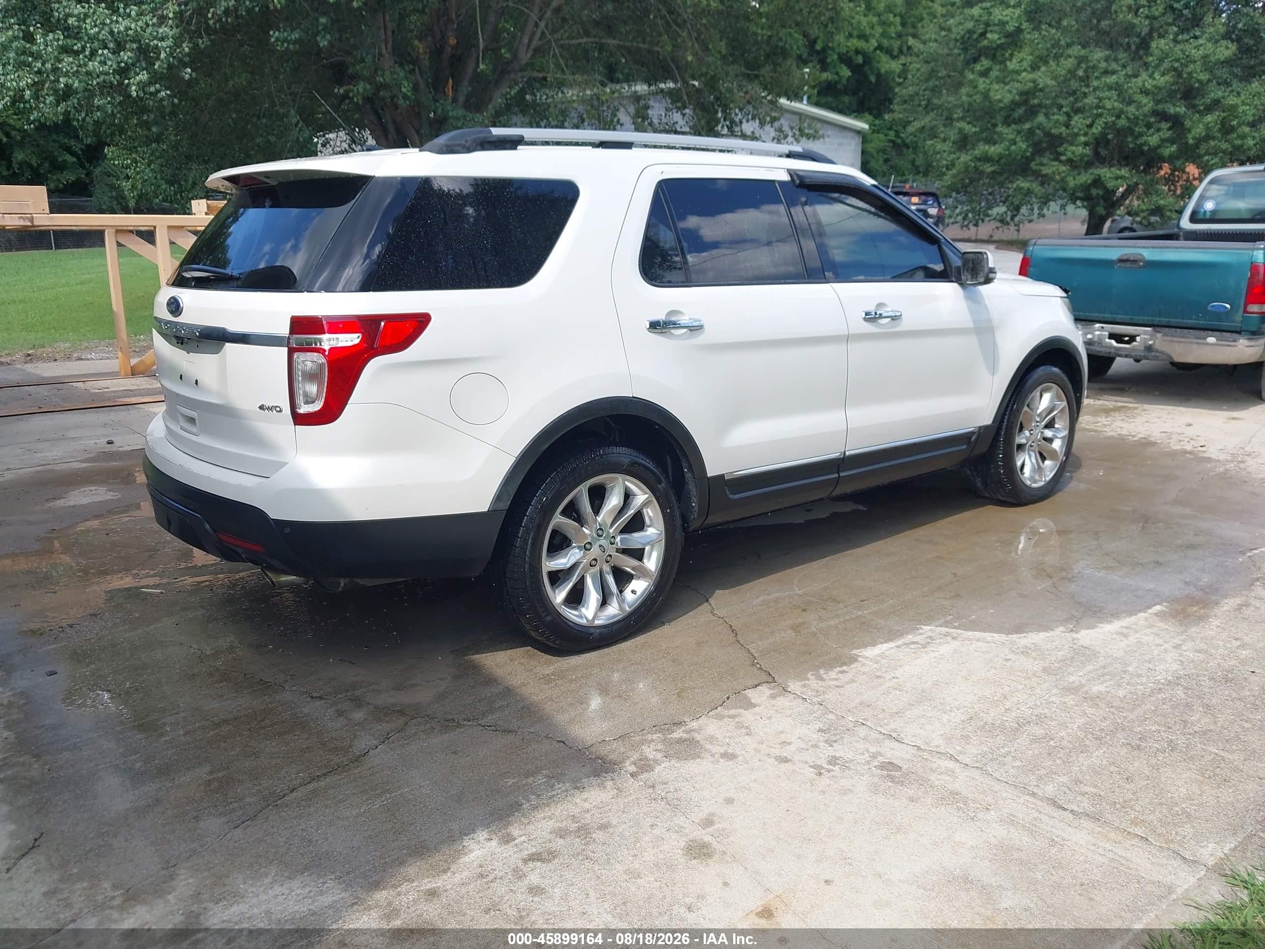 2012 Ford Explorer Limited White vin: 1FMHK8F83CGA98327
