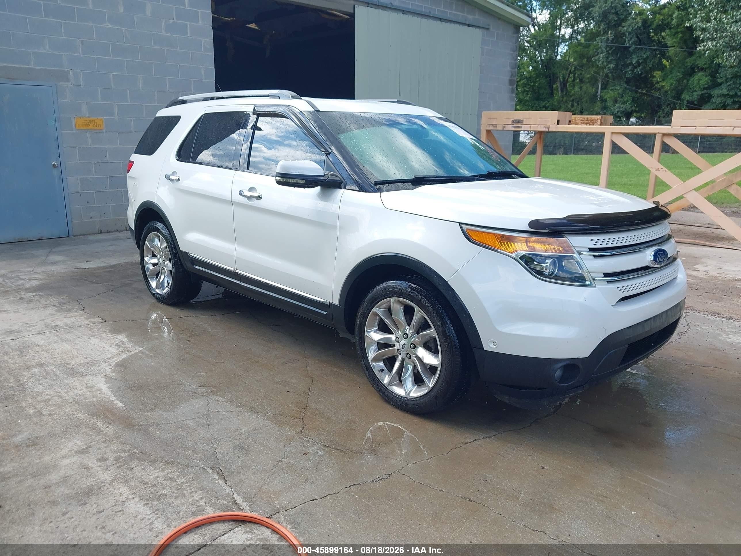 2012 Ford Explorer Limited White vin: 1FMHK8F83CGA98327