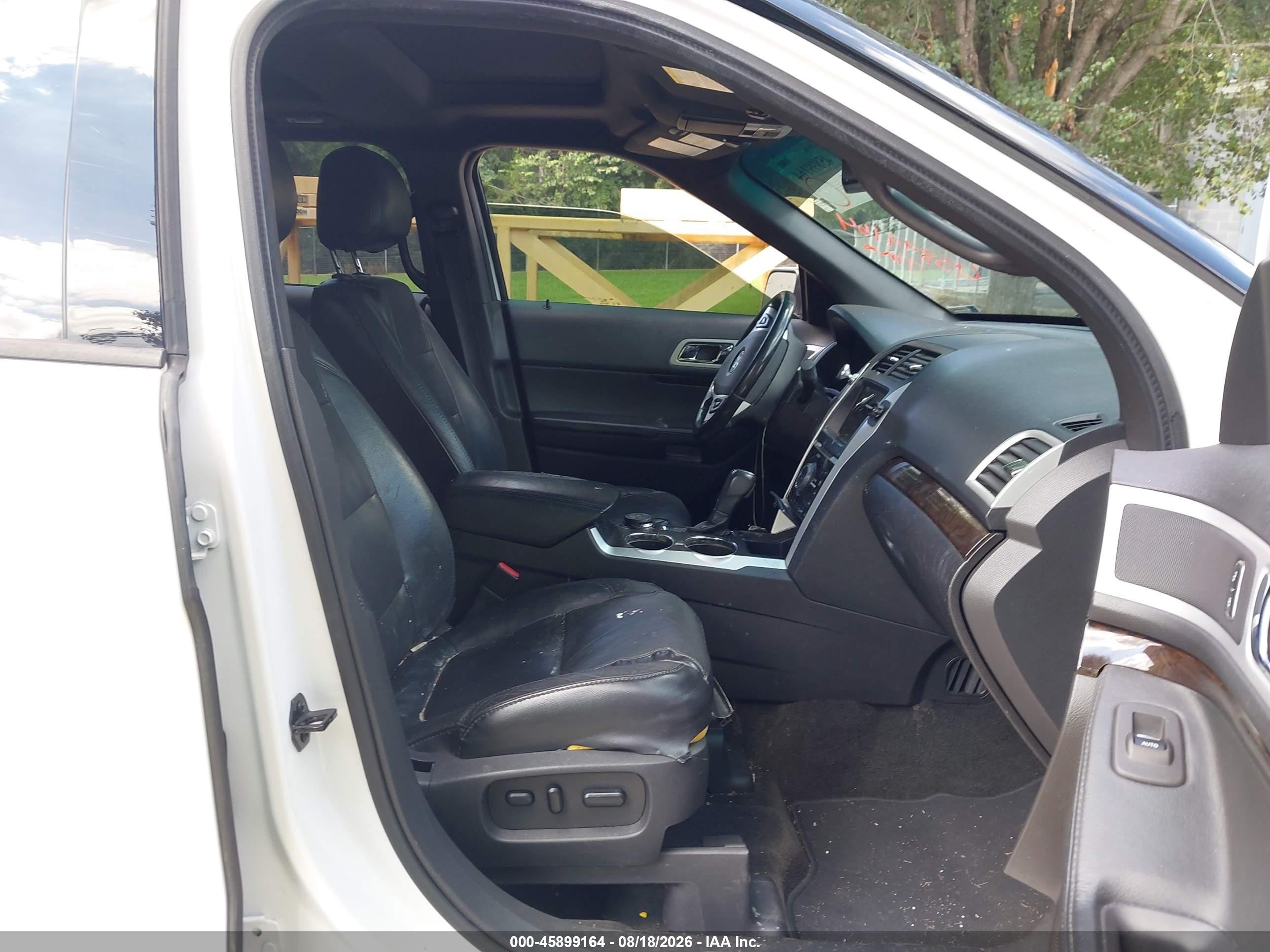 2012 Ford Explorer Limited White vin: 1FMHK8F83CGA98327