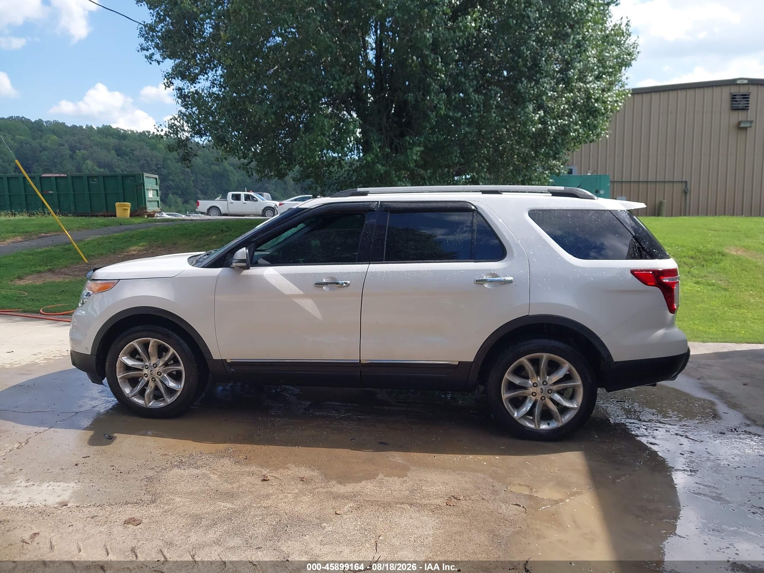 2012 Ford Explorer Limited White vin: 1FMHK8F83CGA98327