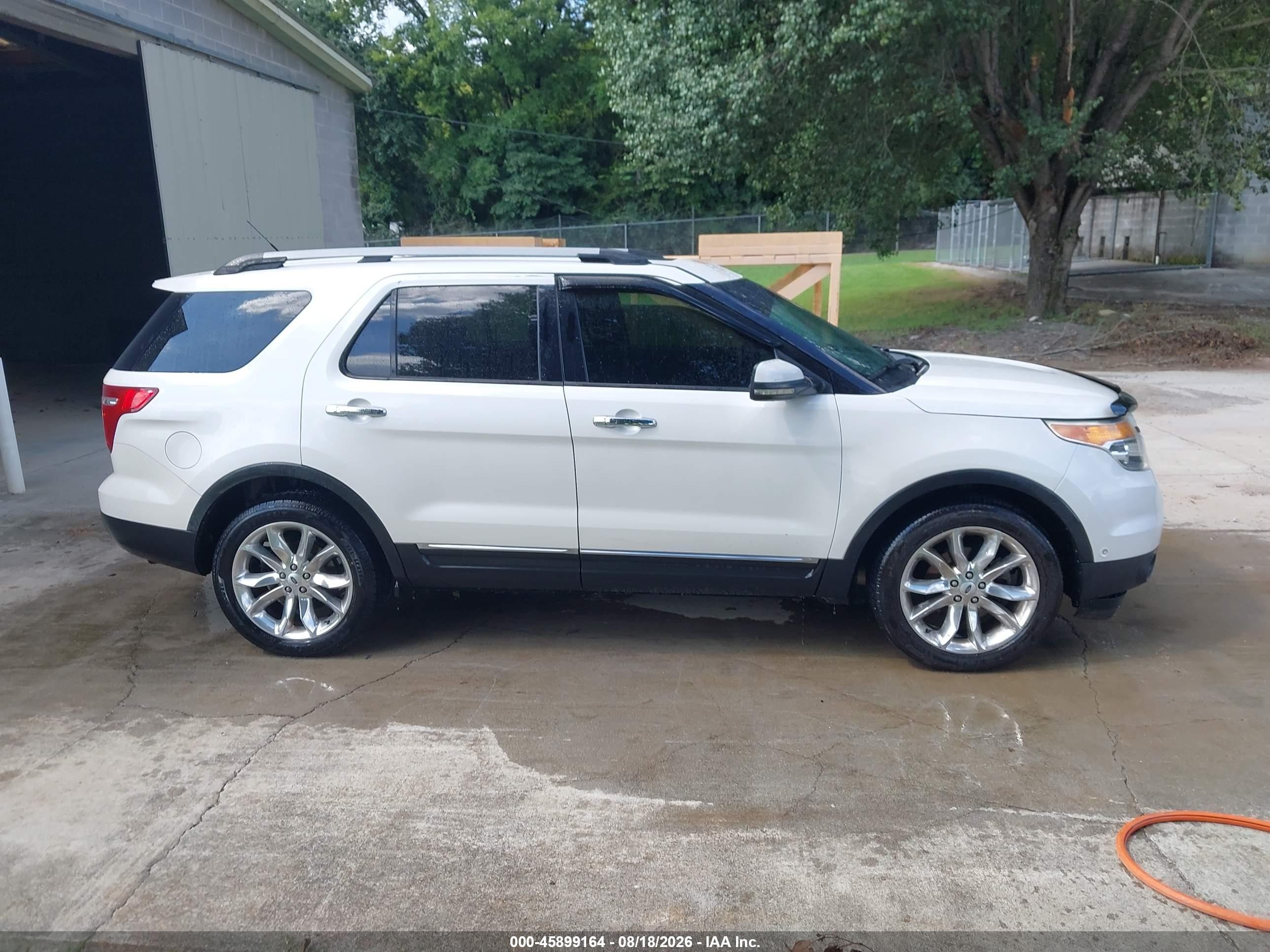 2012 Ford Explorer Limited White vin: 1FMHK8F83CGA98327