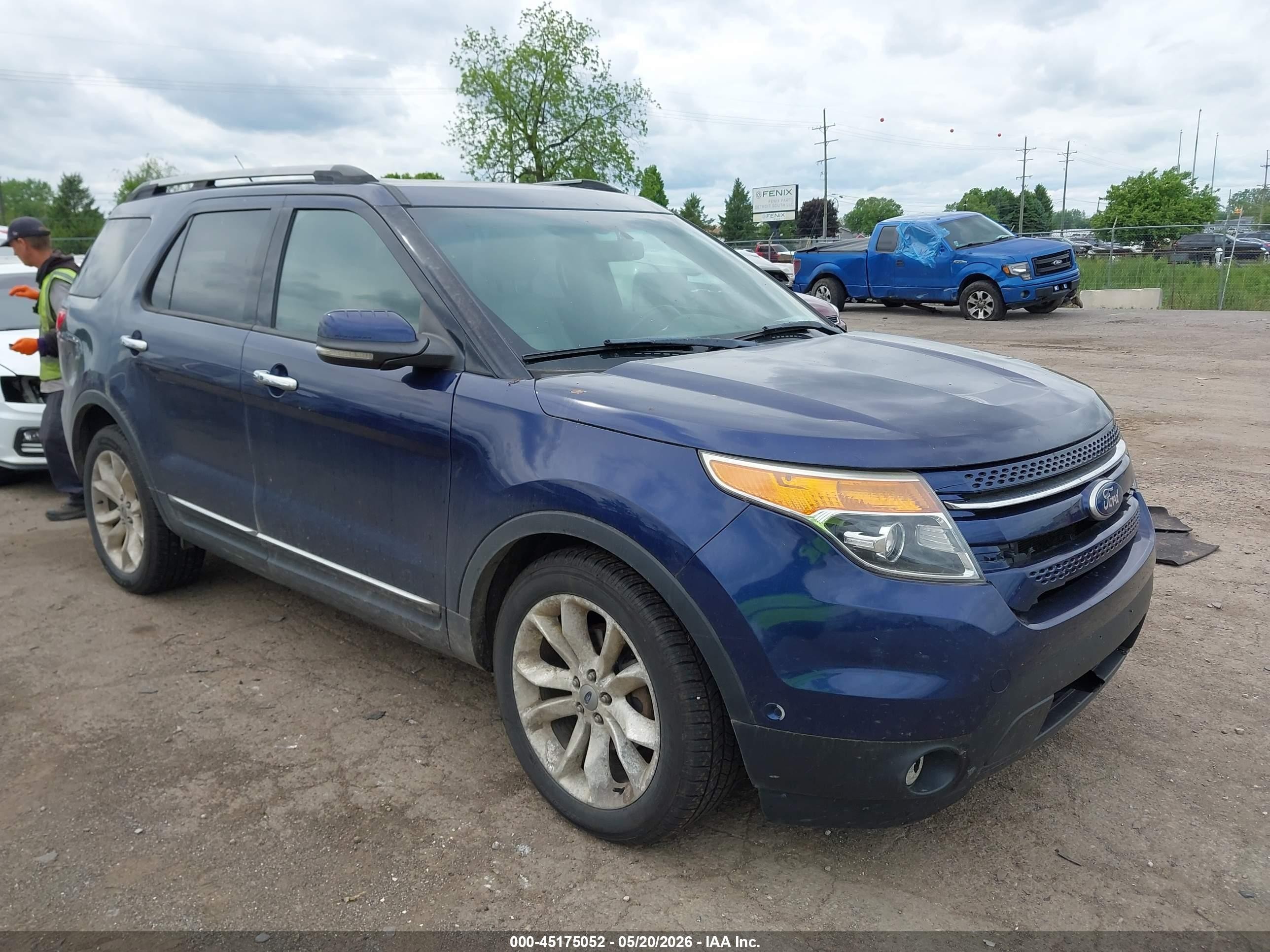 2011 Ford Explorer Limited Dark Blue vin: 1FMHK8F84BGA18113