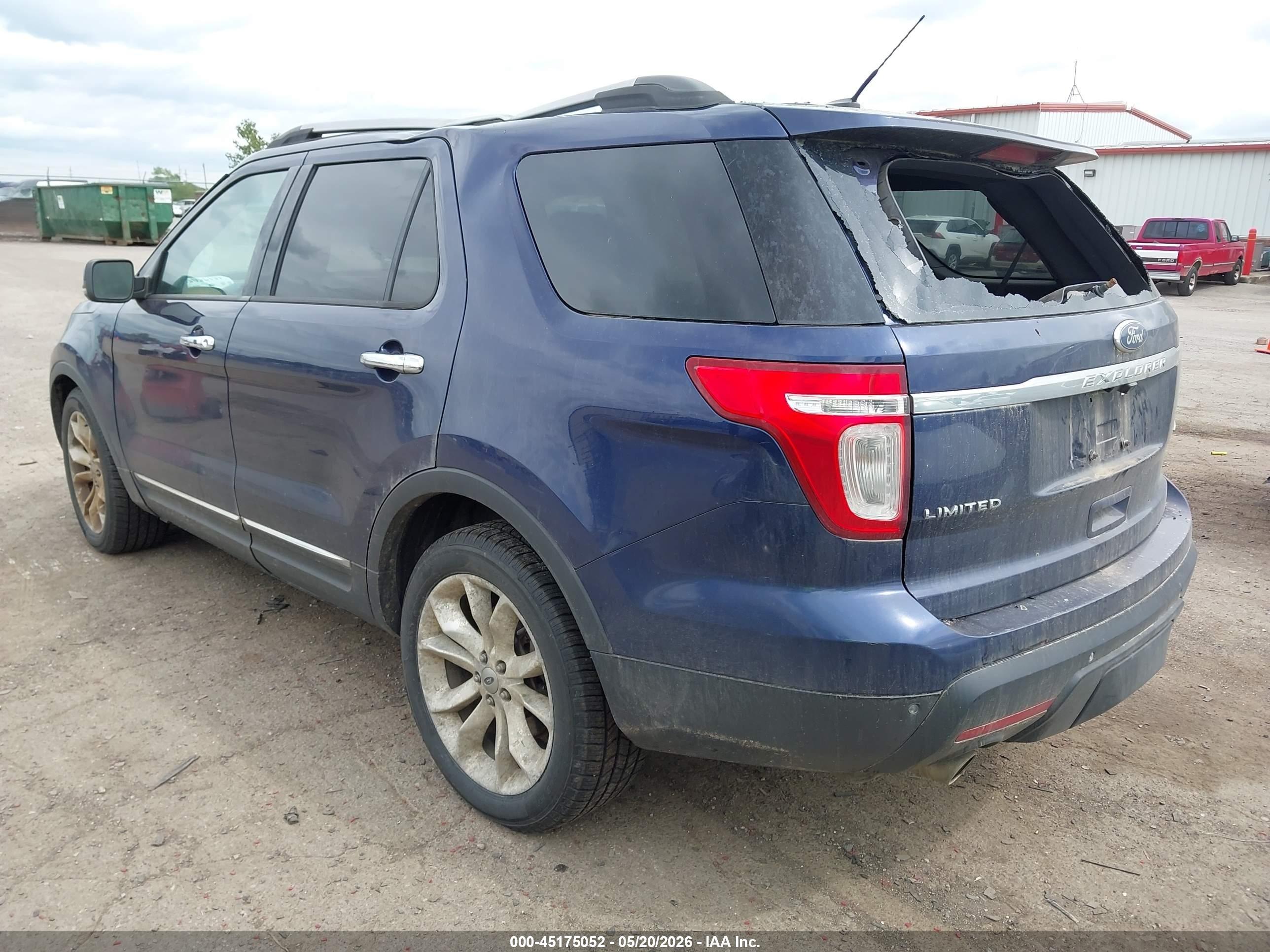 2011 Ford Explorer Limited Dark Blue vin: 1FMHK8F84BGA18113