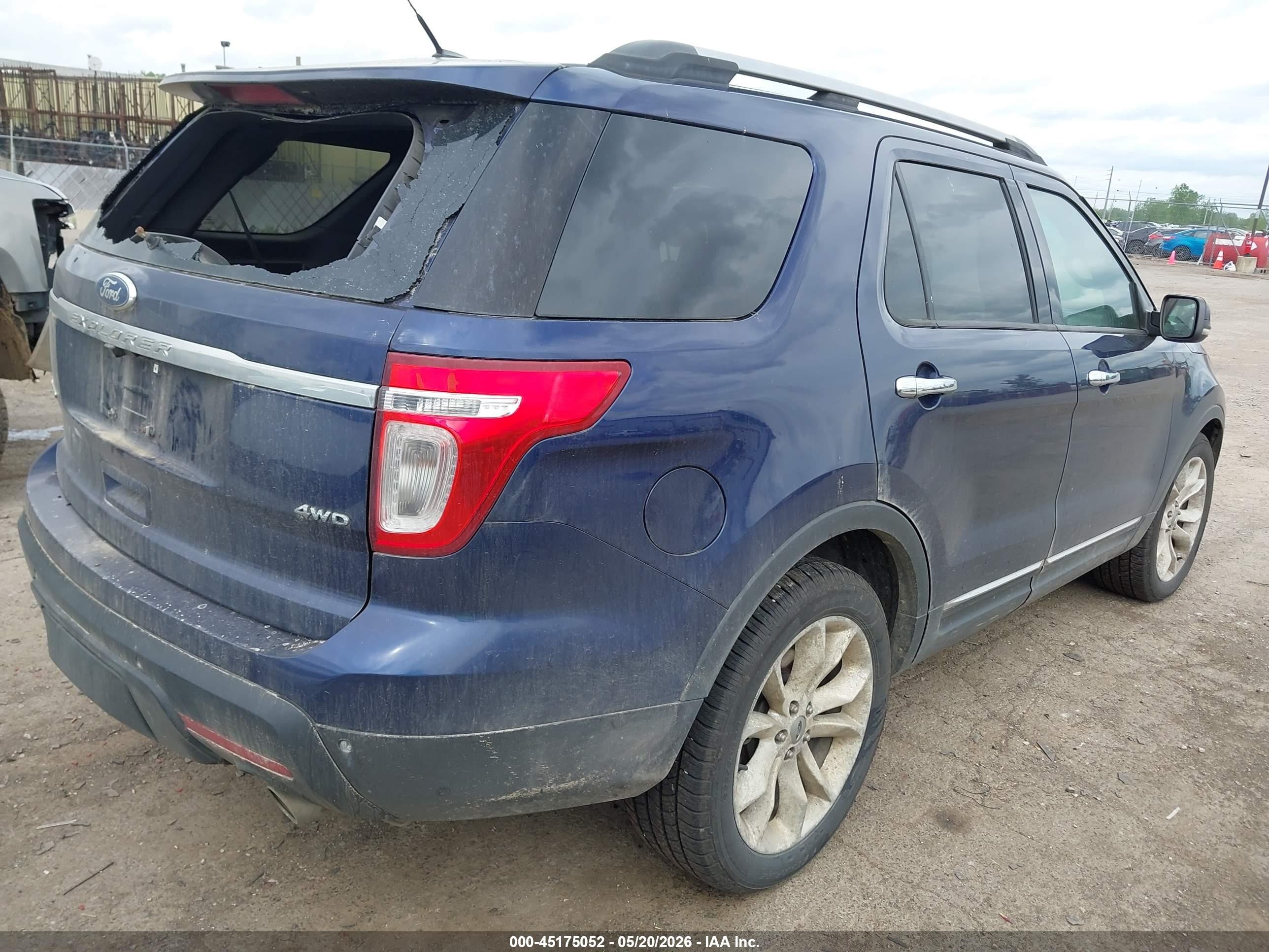 2011 Ford Explorer Limited Dark Blue vin: 1FMHK8F84BGA18113