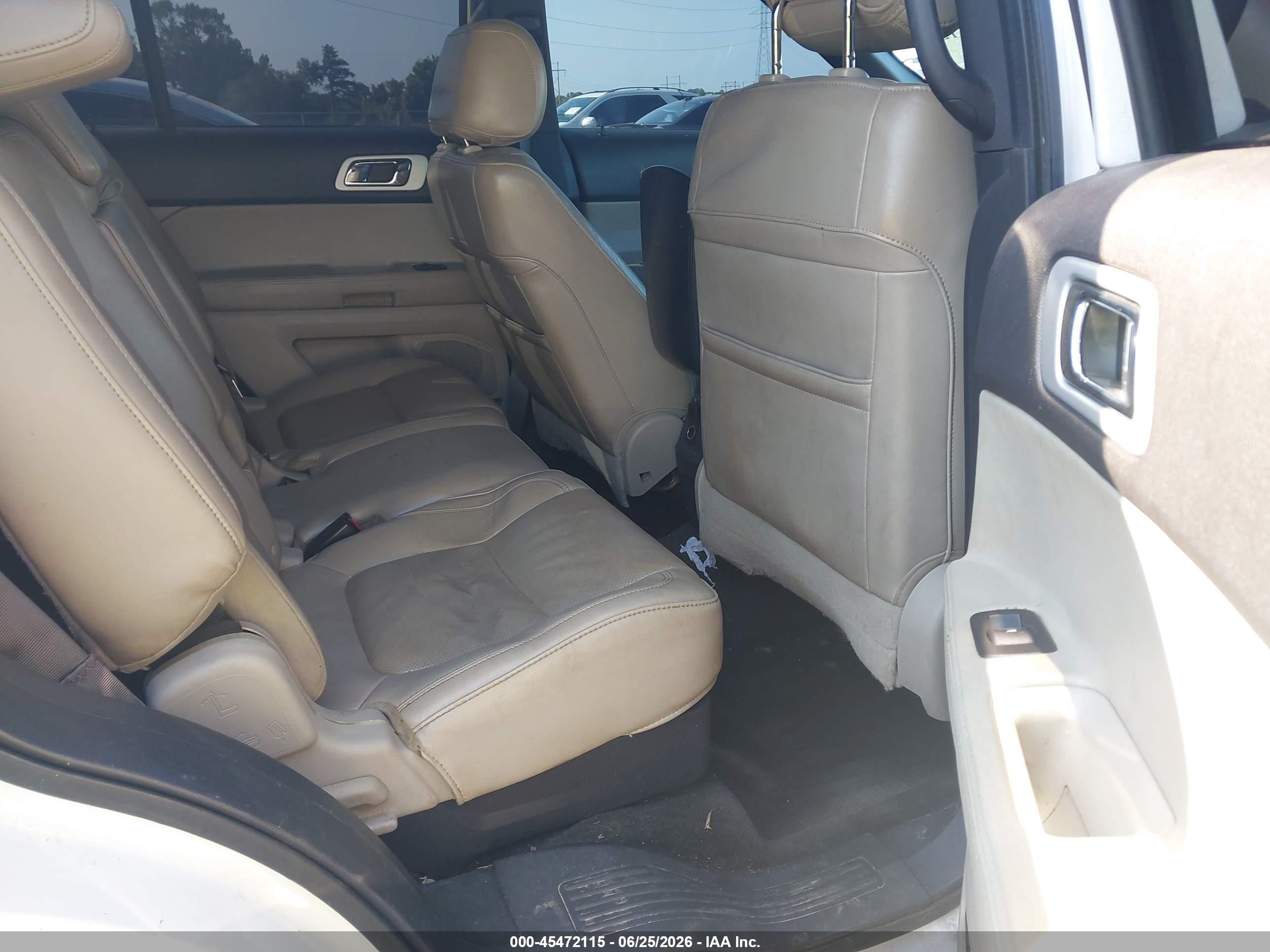 2011 Ford Explorer Limited White vin: 1FMHK8F84BGA65321