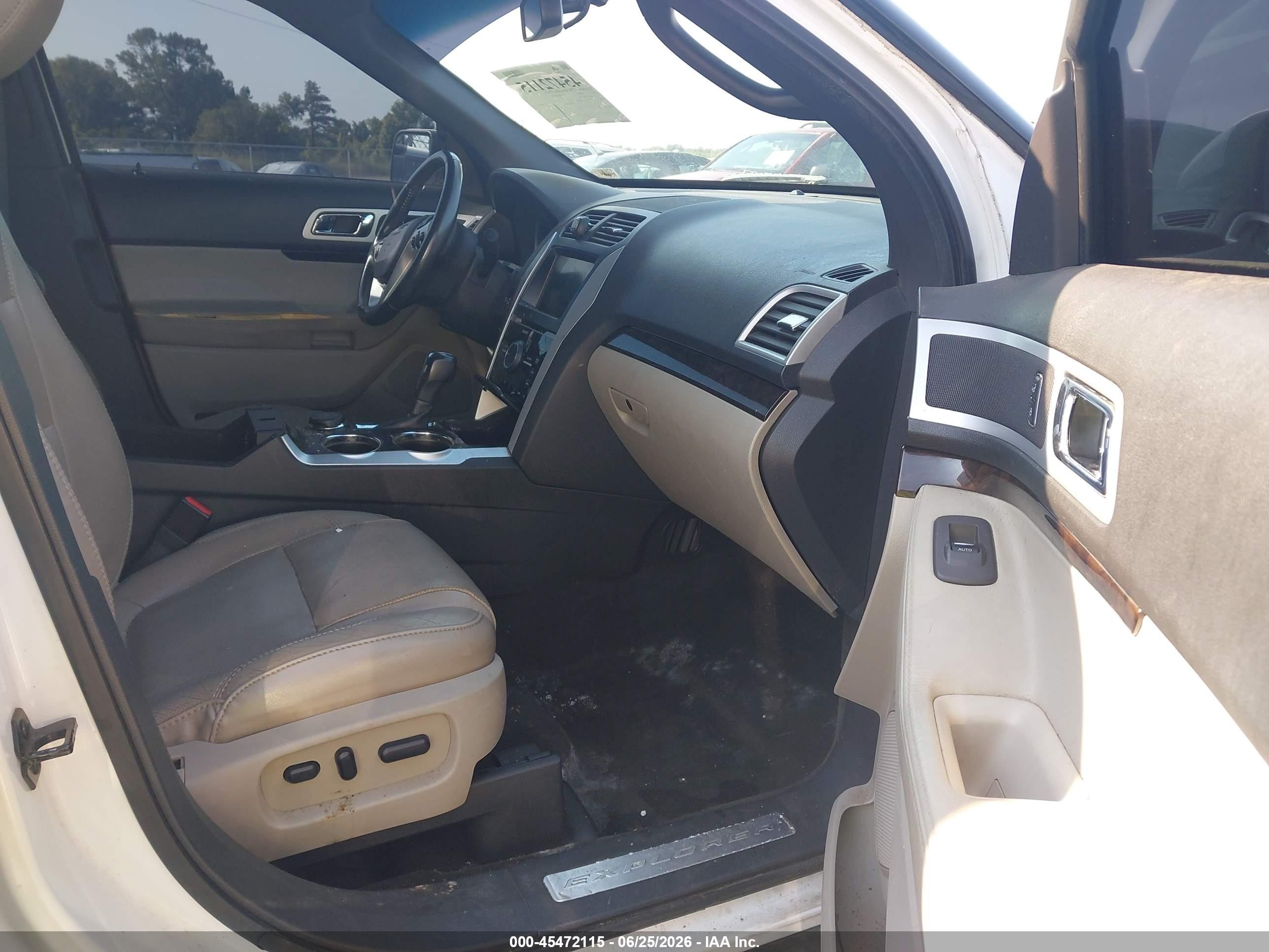 2011 Ford Explorer Limited White vin: 1FMHK8F84BGA65321