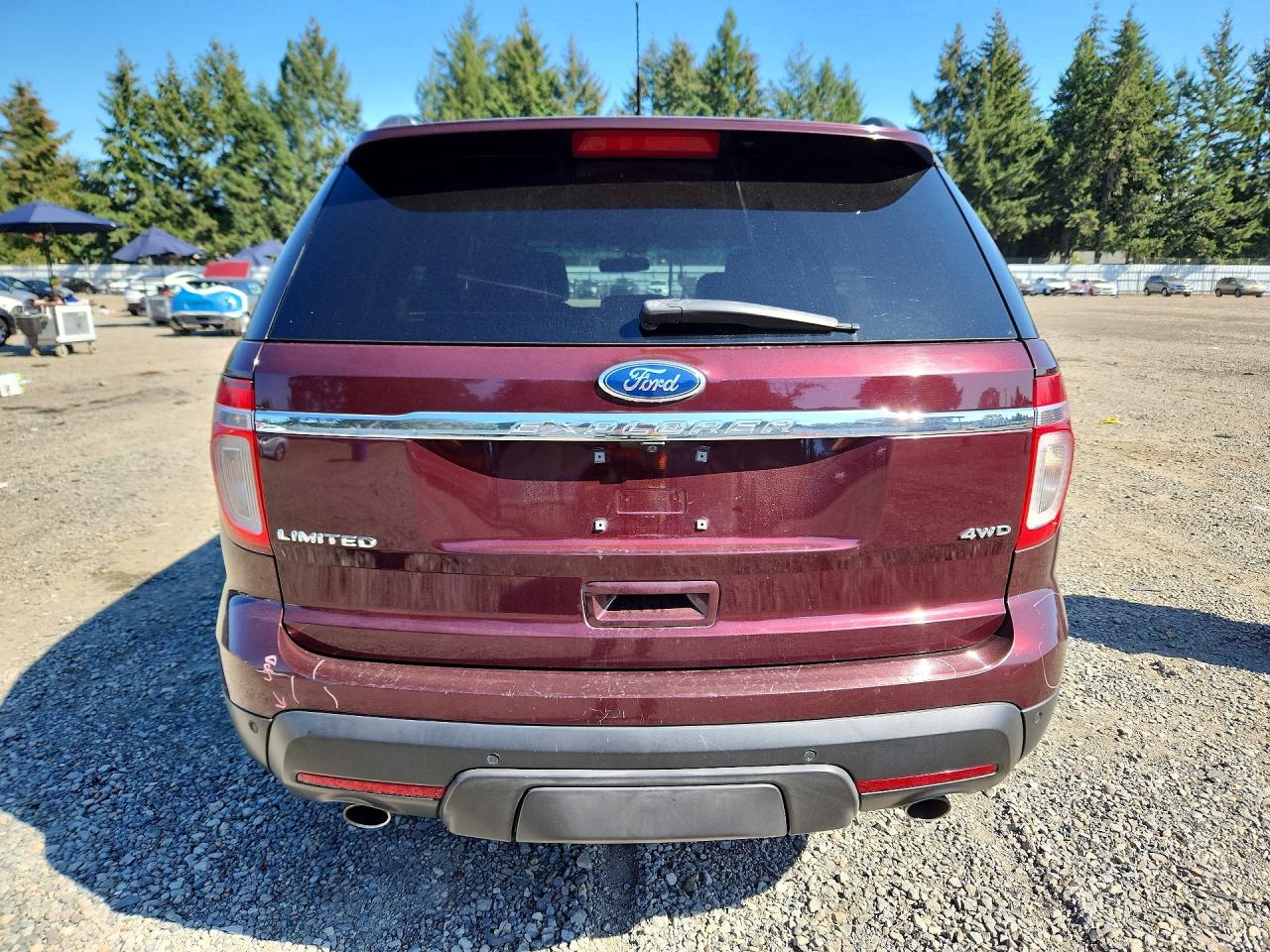 2011 Ford Explorer Limited Burgundy vin: 1FMHK8F84BGA70079