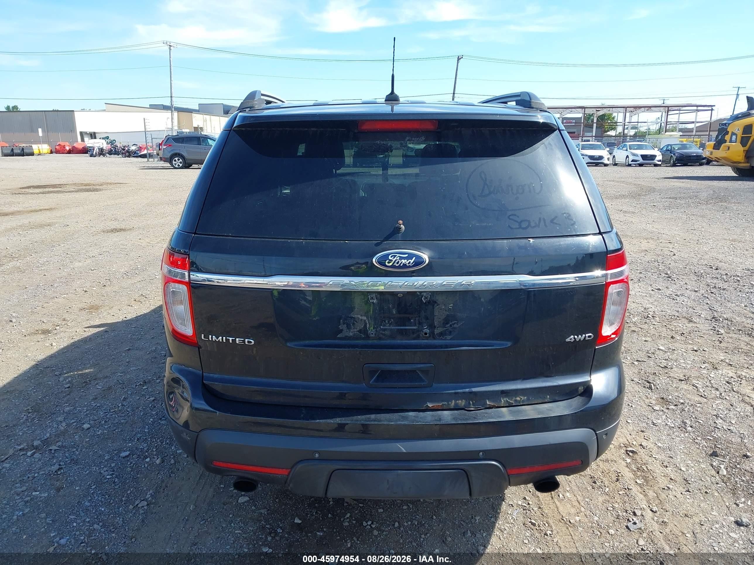 2011 Ford Explorer Limited Black vin: 1FMHK8F84BGA90011
