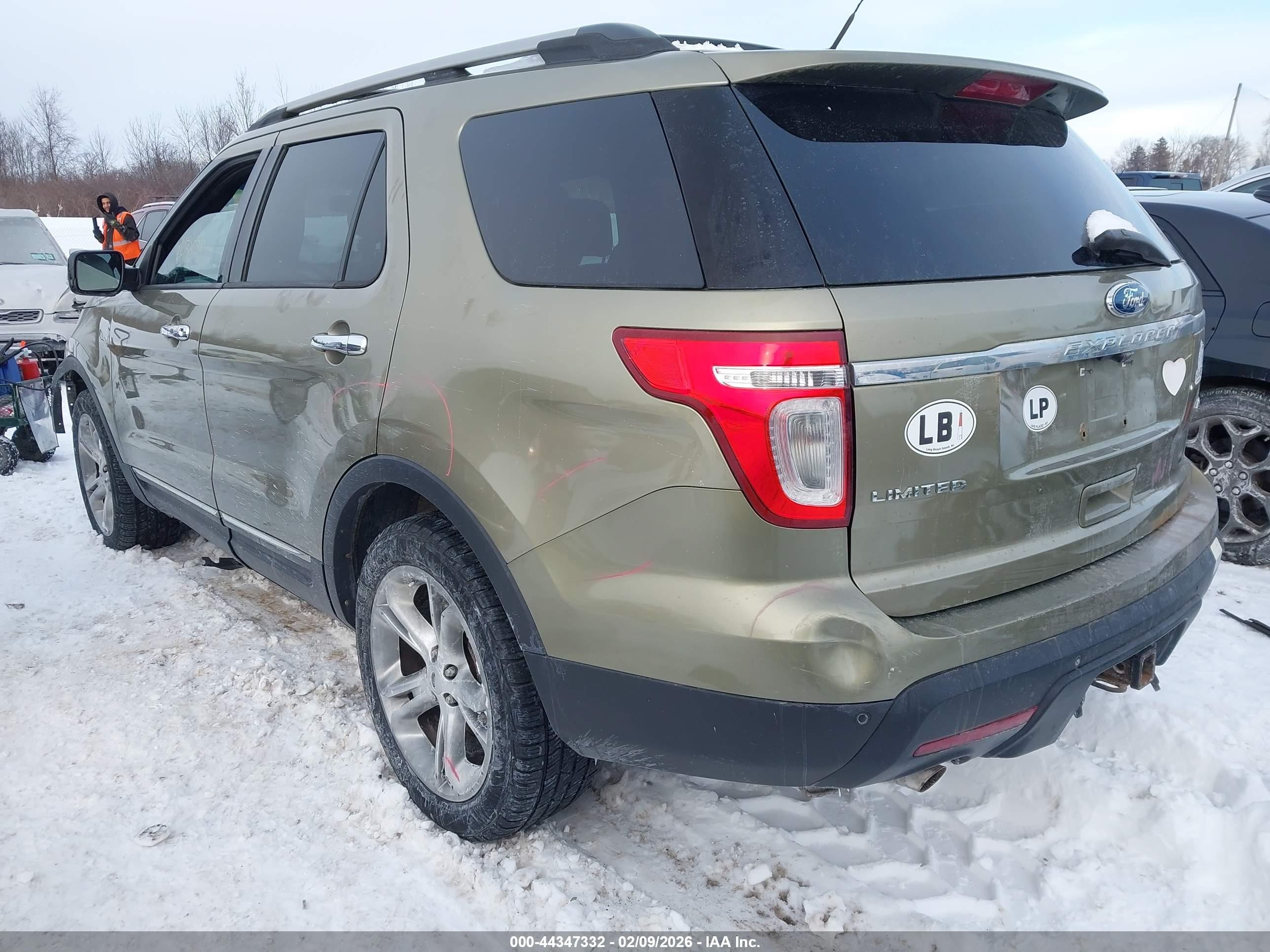 2012 Ford Explorer Limited Green vin: 1FMHK8F84CGA14905