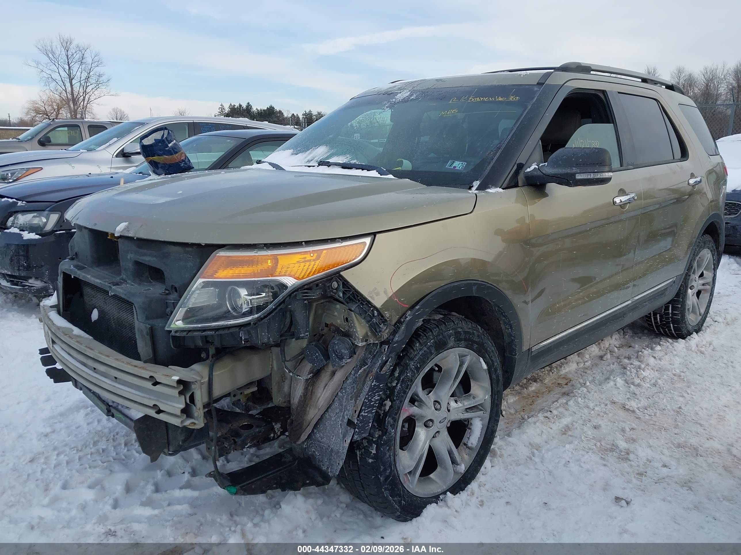2012 Ford Explorer Limited Green vin: 1FMHK8F84CGA14905