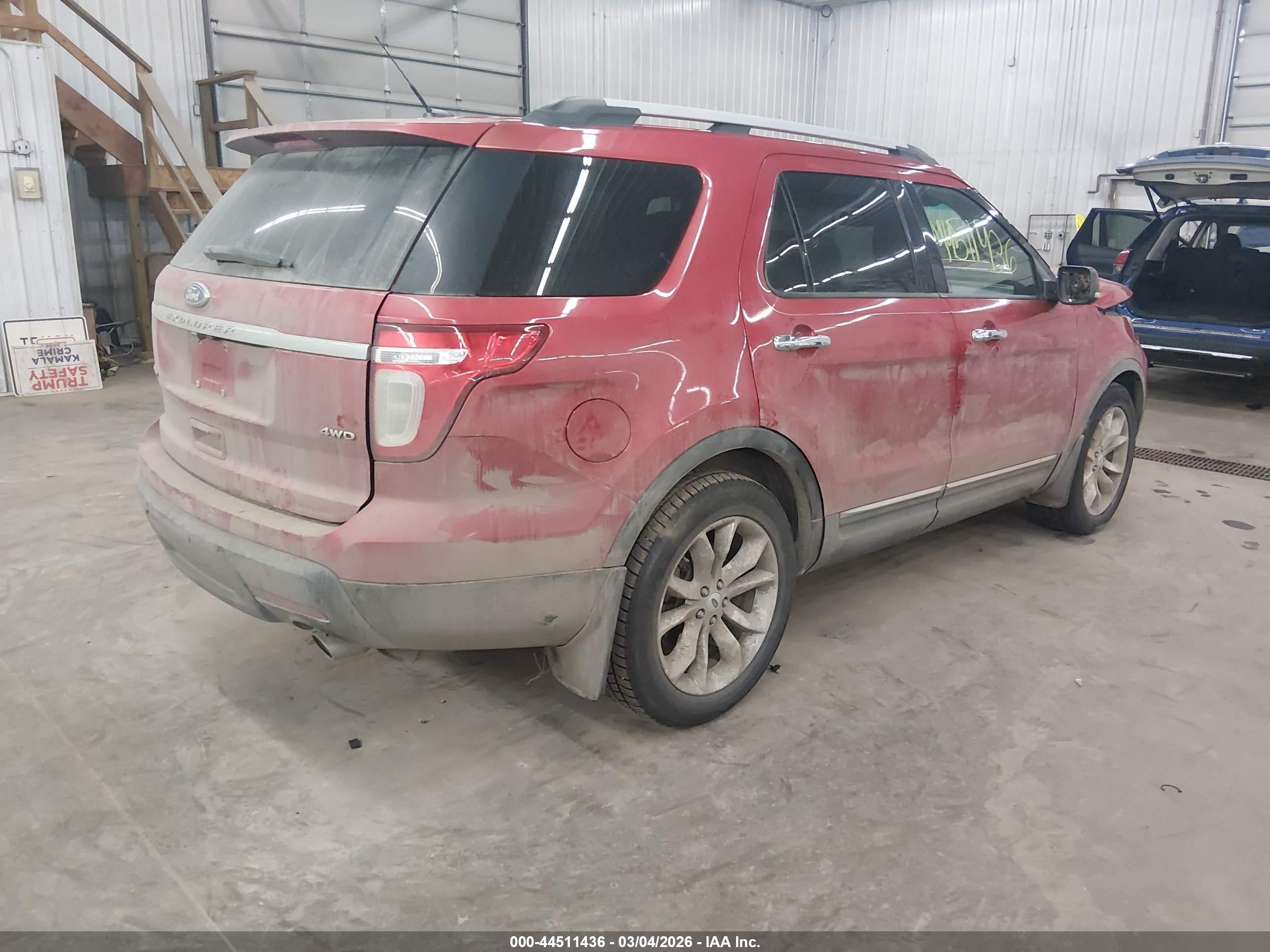 2012 Ford Explorer Limited Red vin: 1FMHK8F84CGA25645