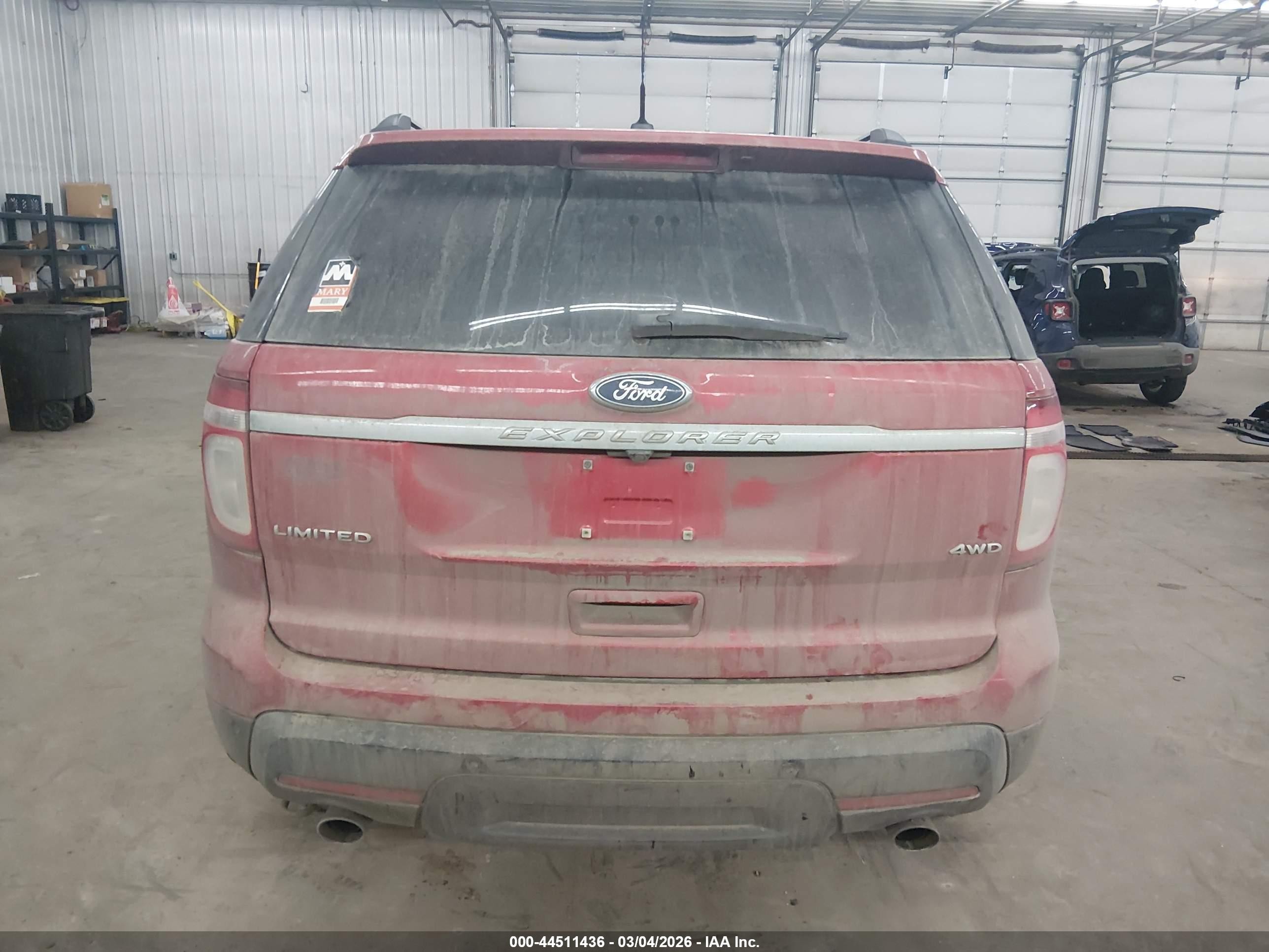 2012 Ford Explorer Limited Red vin: 1FMHK8F84CGA25645