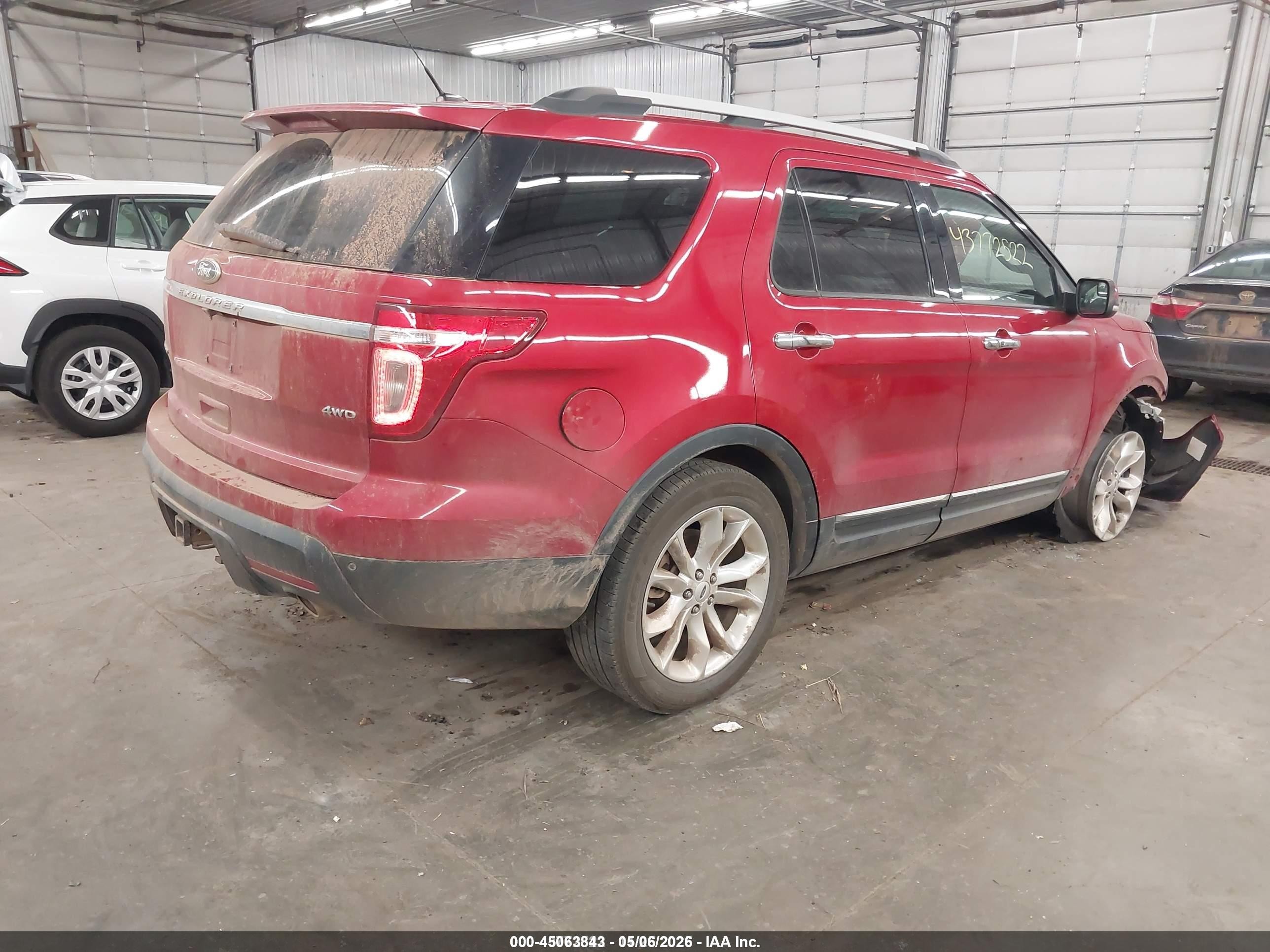 2012 Ford Explorer Limited Red vin: 1FMHK8F84CGA48262