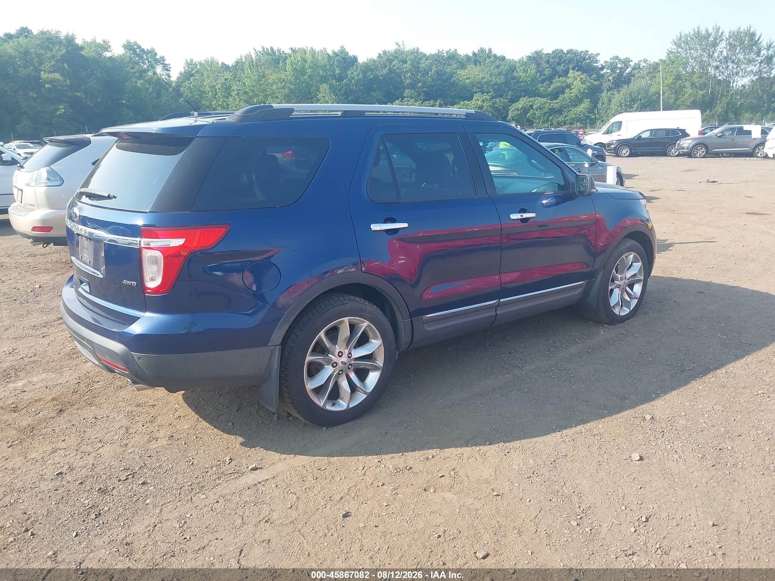 2012 Ford Explorer Limited Blue vin: 1FMHK8F84CGA58581