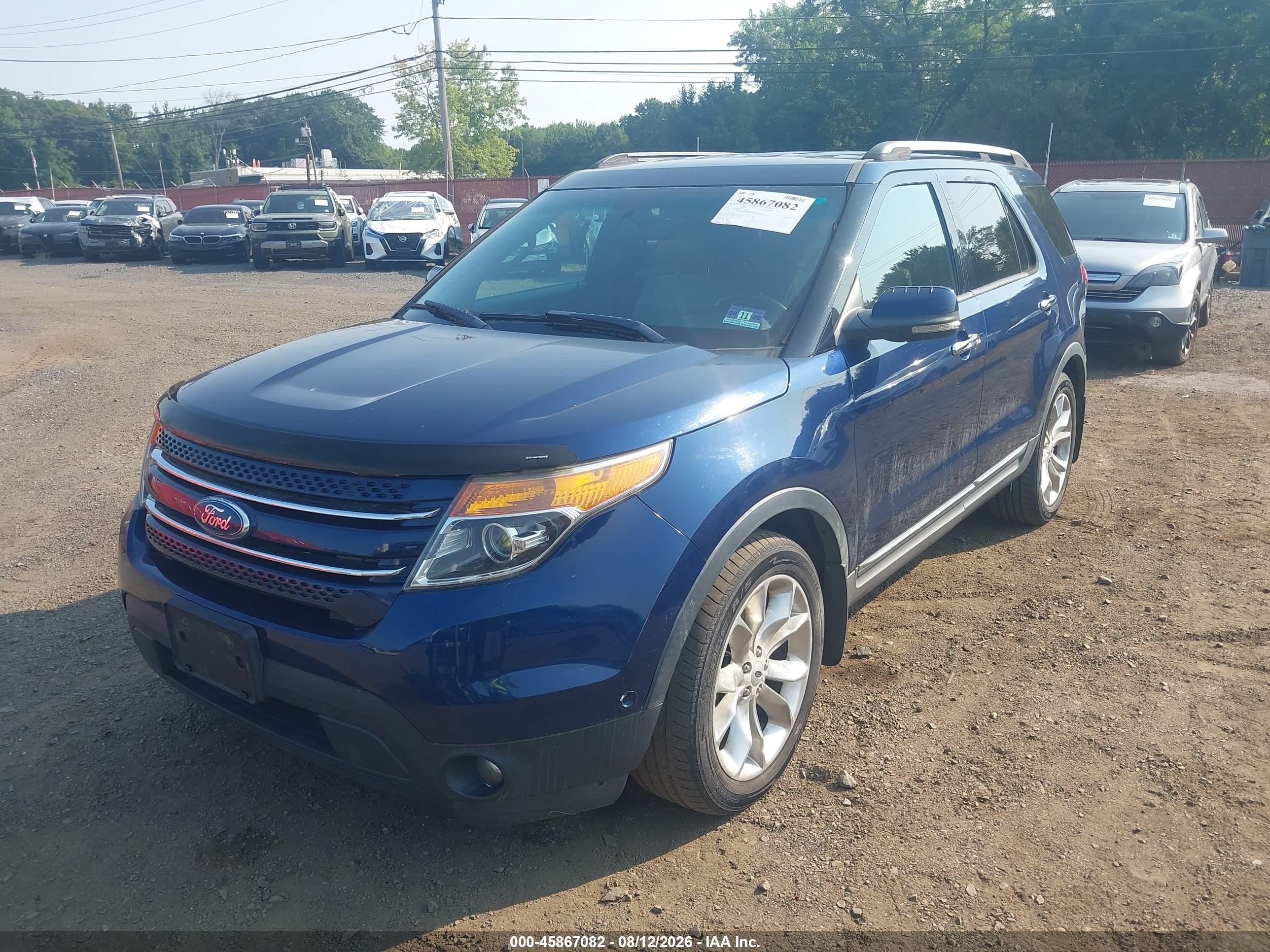 2012 Ford Explorer Limited Blue vin: 1FMHK8F84CGA58581