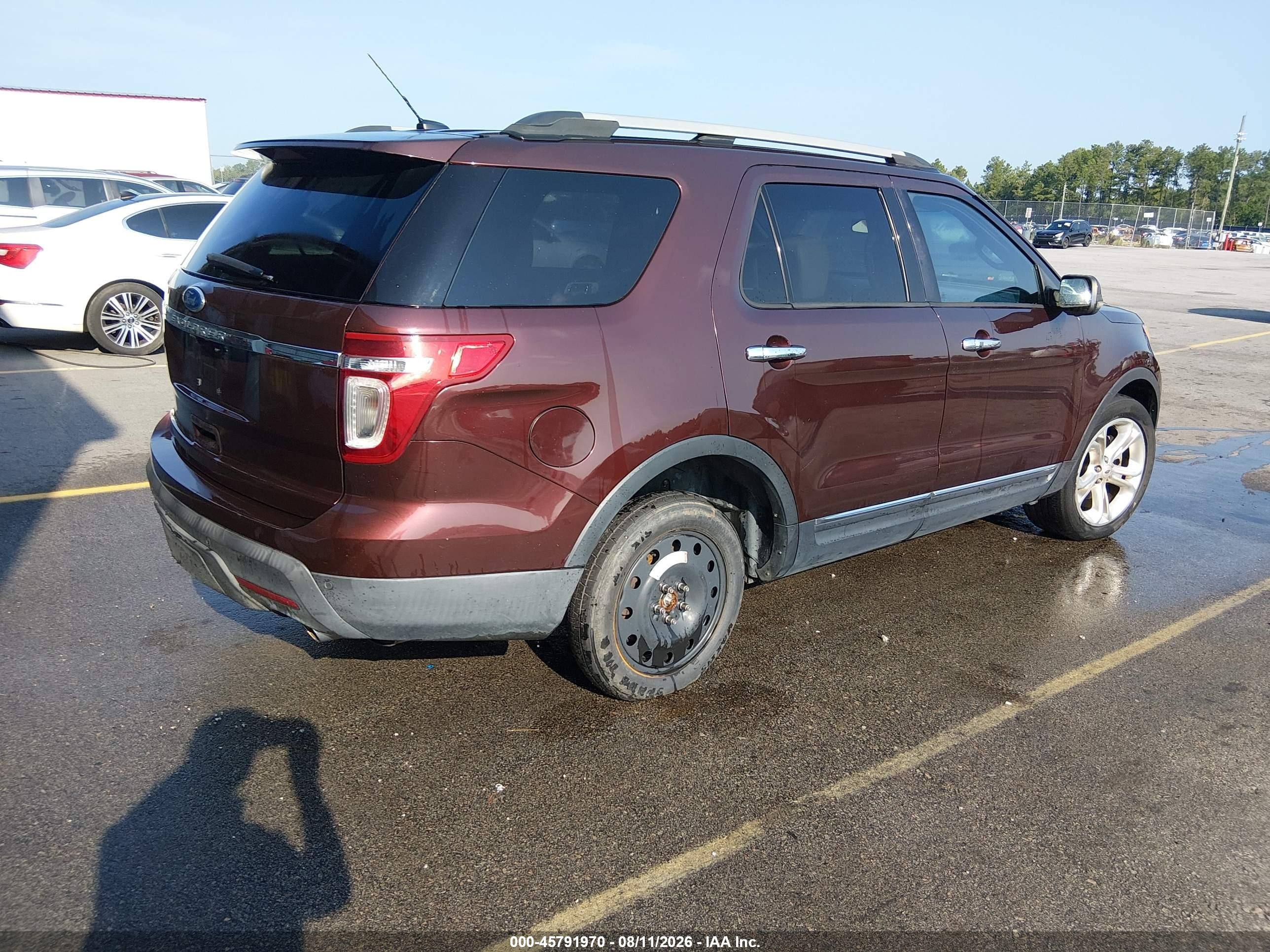 2012 Ford Explorer Limited Burgundy vin: 1FMHK8F84CGA59004