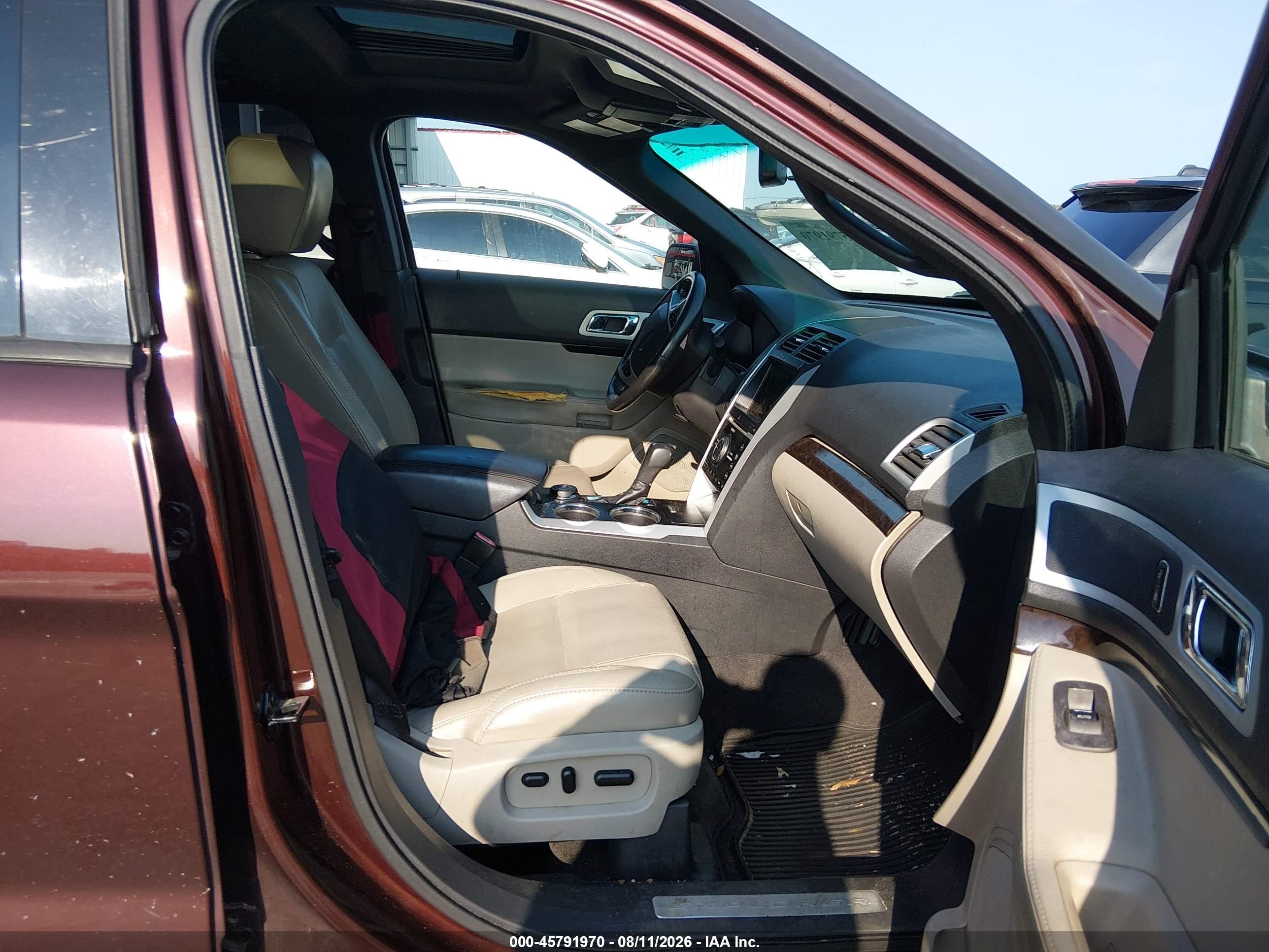 2012 Ford Explorer Limited Burgundy vin: 1FMHK8F84CGA59004