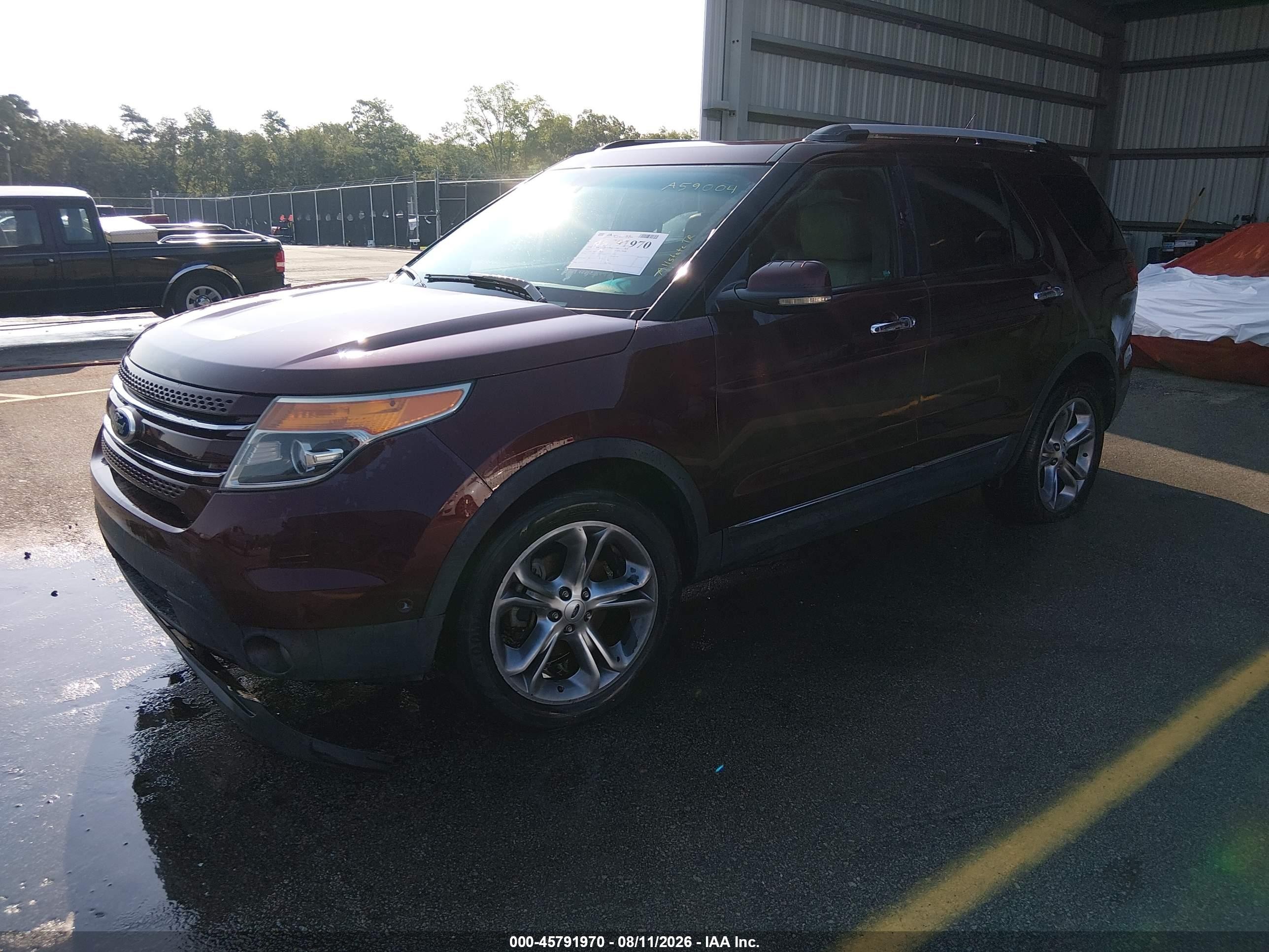 2012 Ford Explorer Limited Burgundy vin: 1FMHK8F84CGA59004