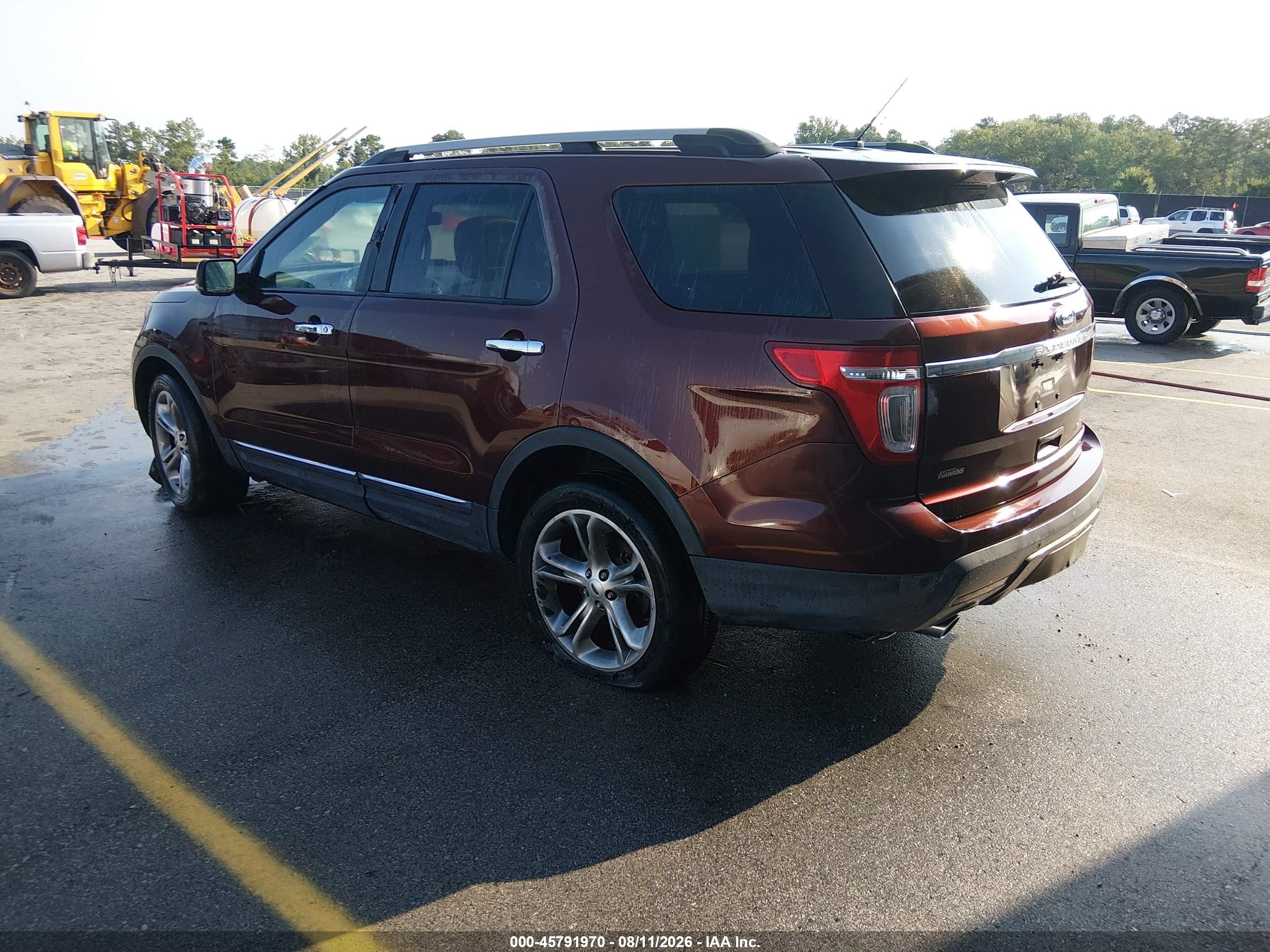 2012 Ford Explorer Limited Burgundy vin: 1FMHK8F84CGA59004
