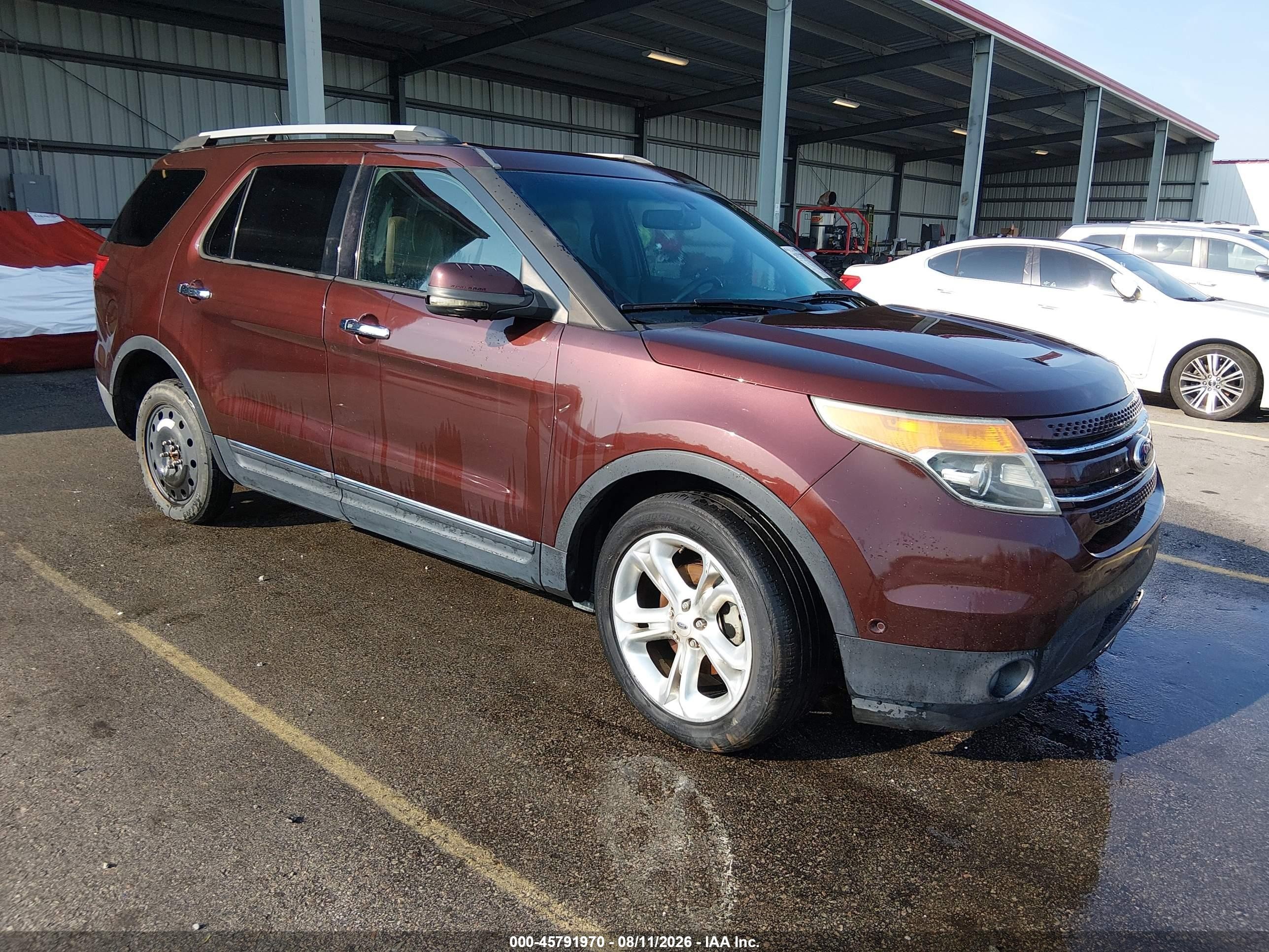 2012 Ford Explorer Limited Burgundy vin: 1FMHK8F84CGA59004