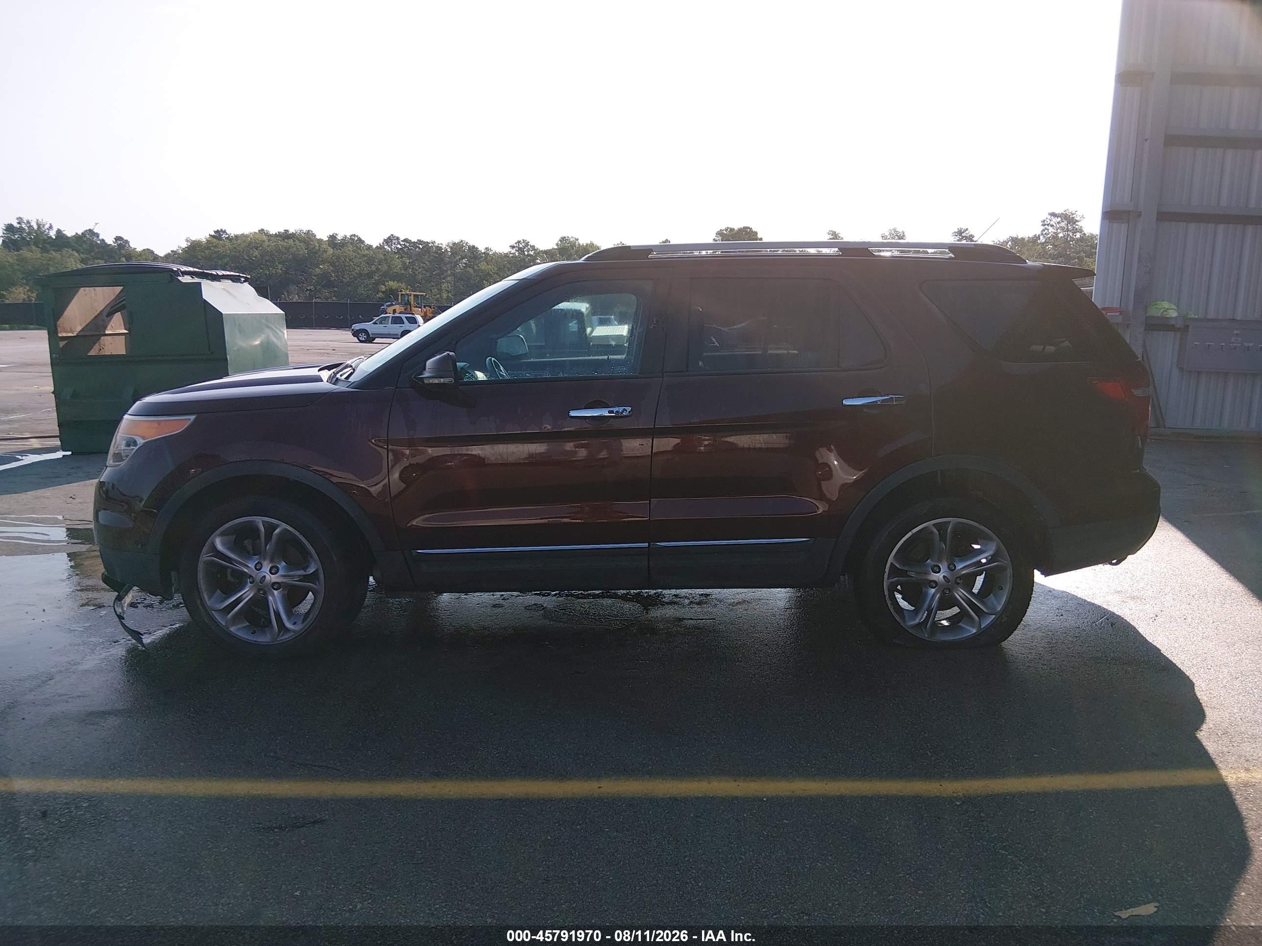 2012 Ford Explorer Limited Burgundy vin: 1FMHK8F84CGA59004