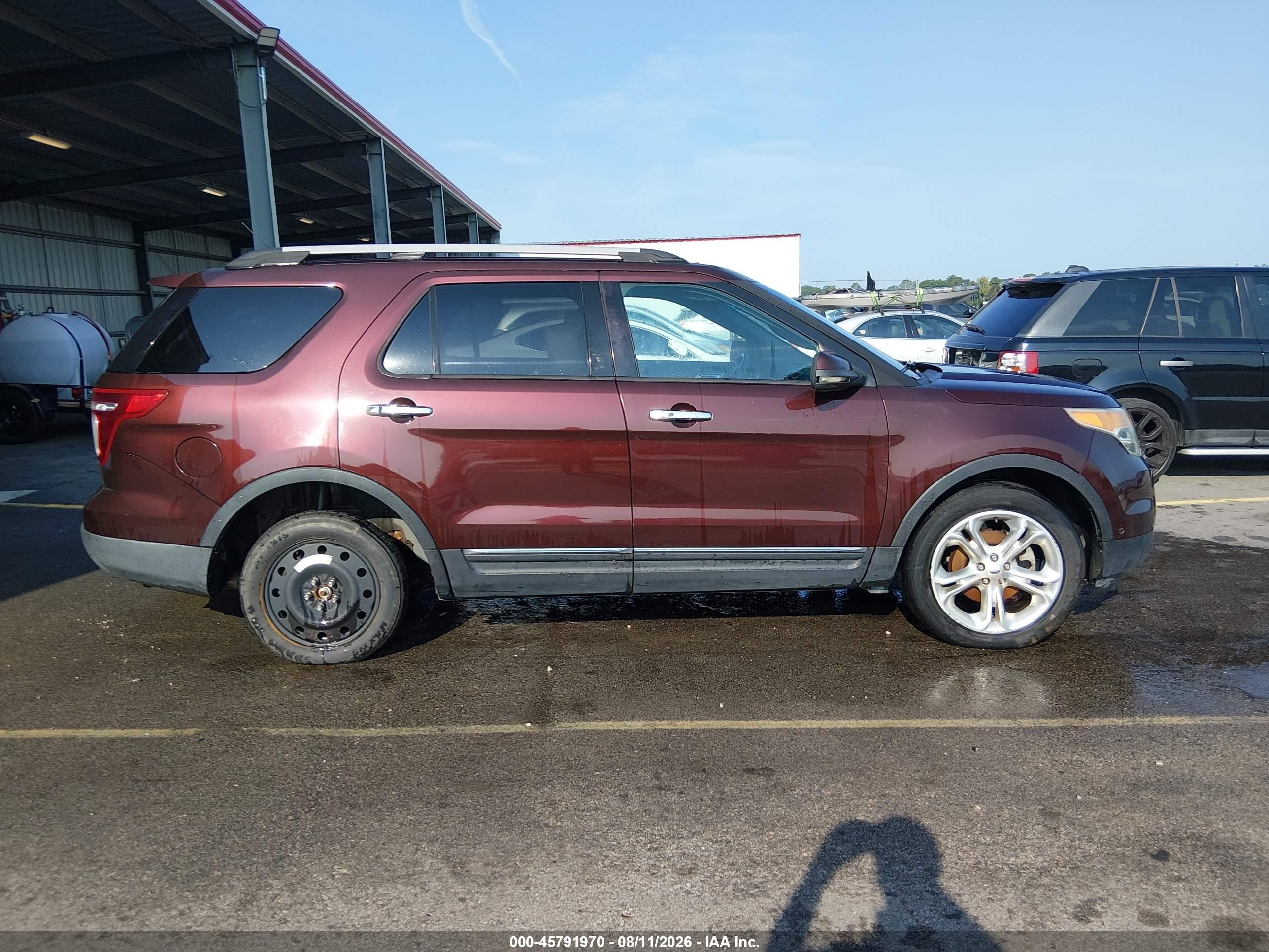 2012 Ford Explorer Limited Burgundy vin: 1FMHK8F84CGA59004