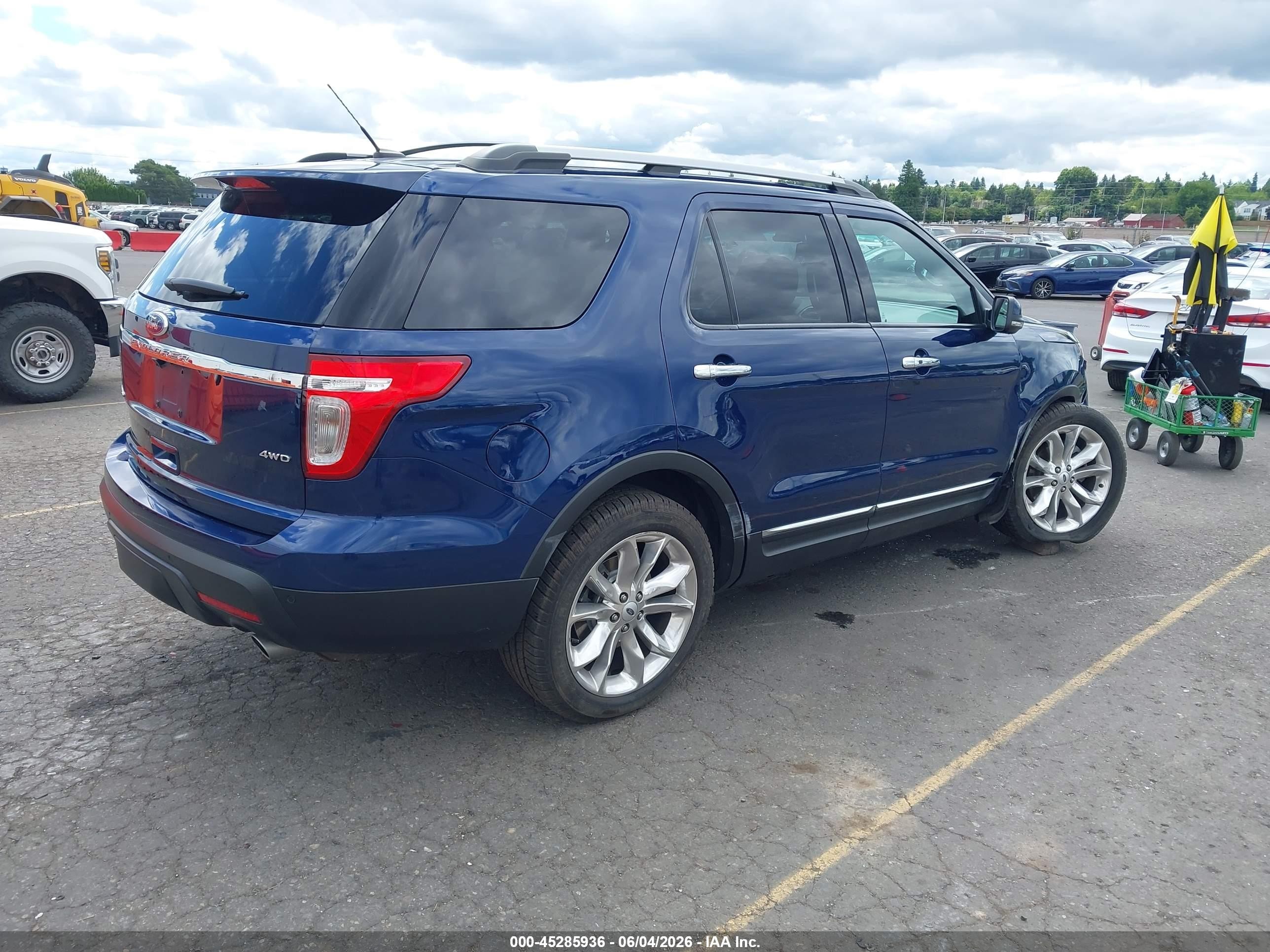2012 Ford Explorer Limited Синий vin: 1FMHK8F84CGA60976