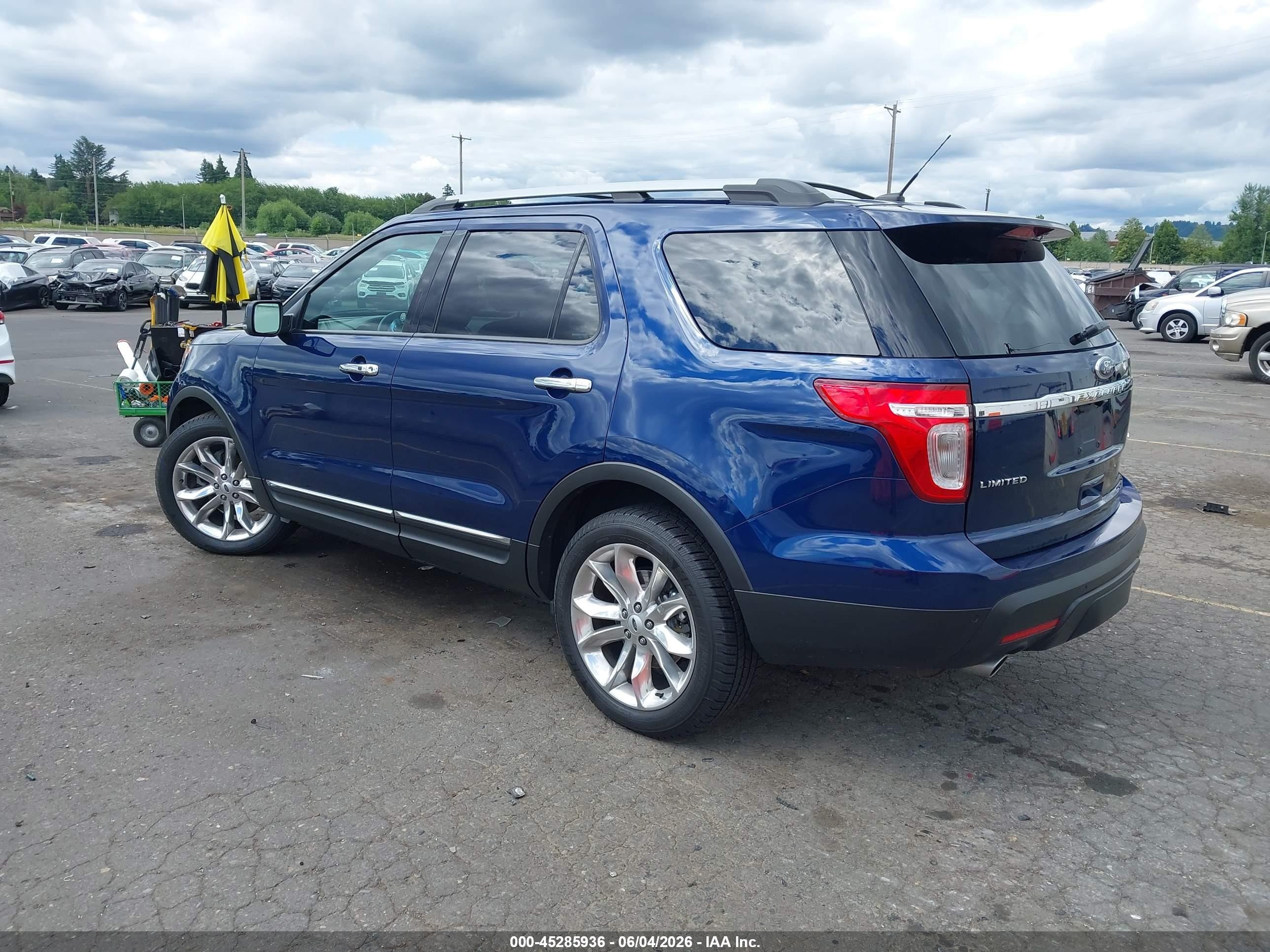 2012 Ford Explorer Limited Синий vin: 1FMHK8F84CGA60976