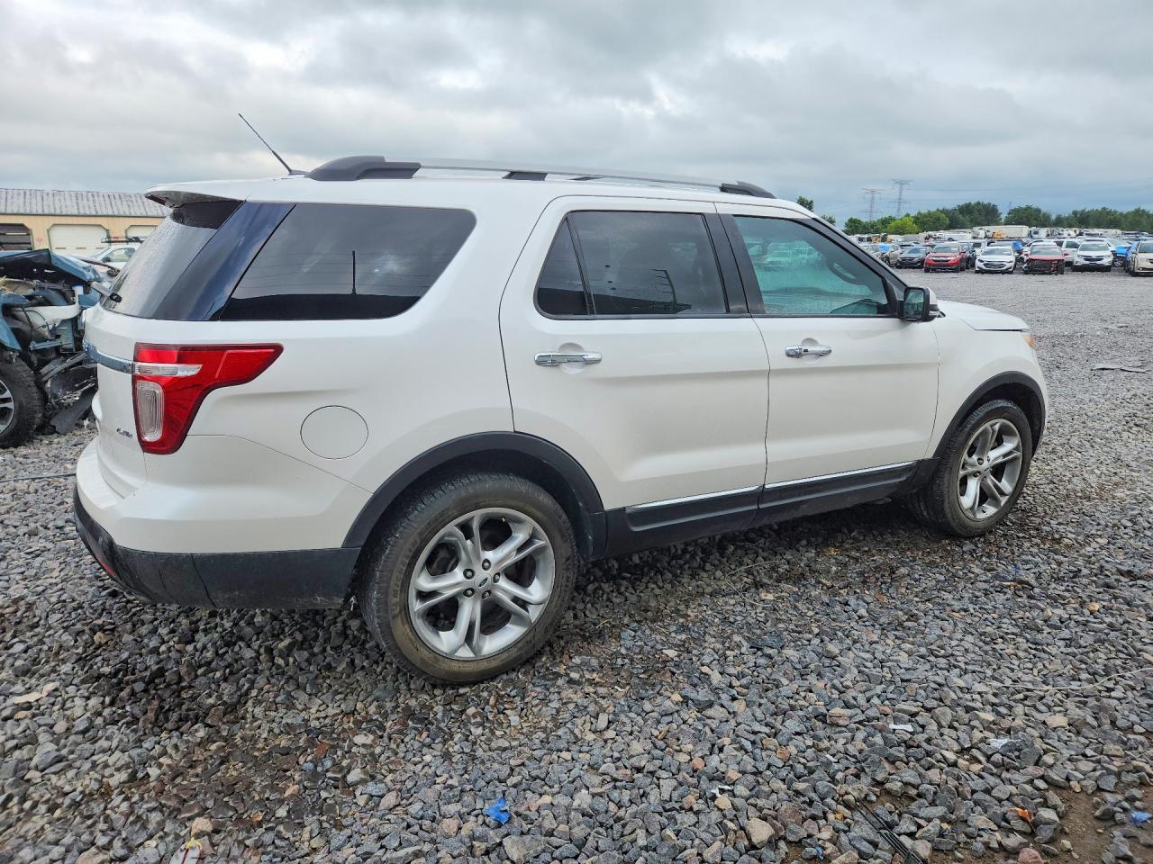 2012 Ford Explorer Limited White vin: 1FMHK8F84CGA83190
