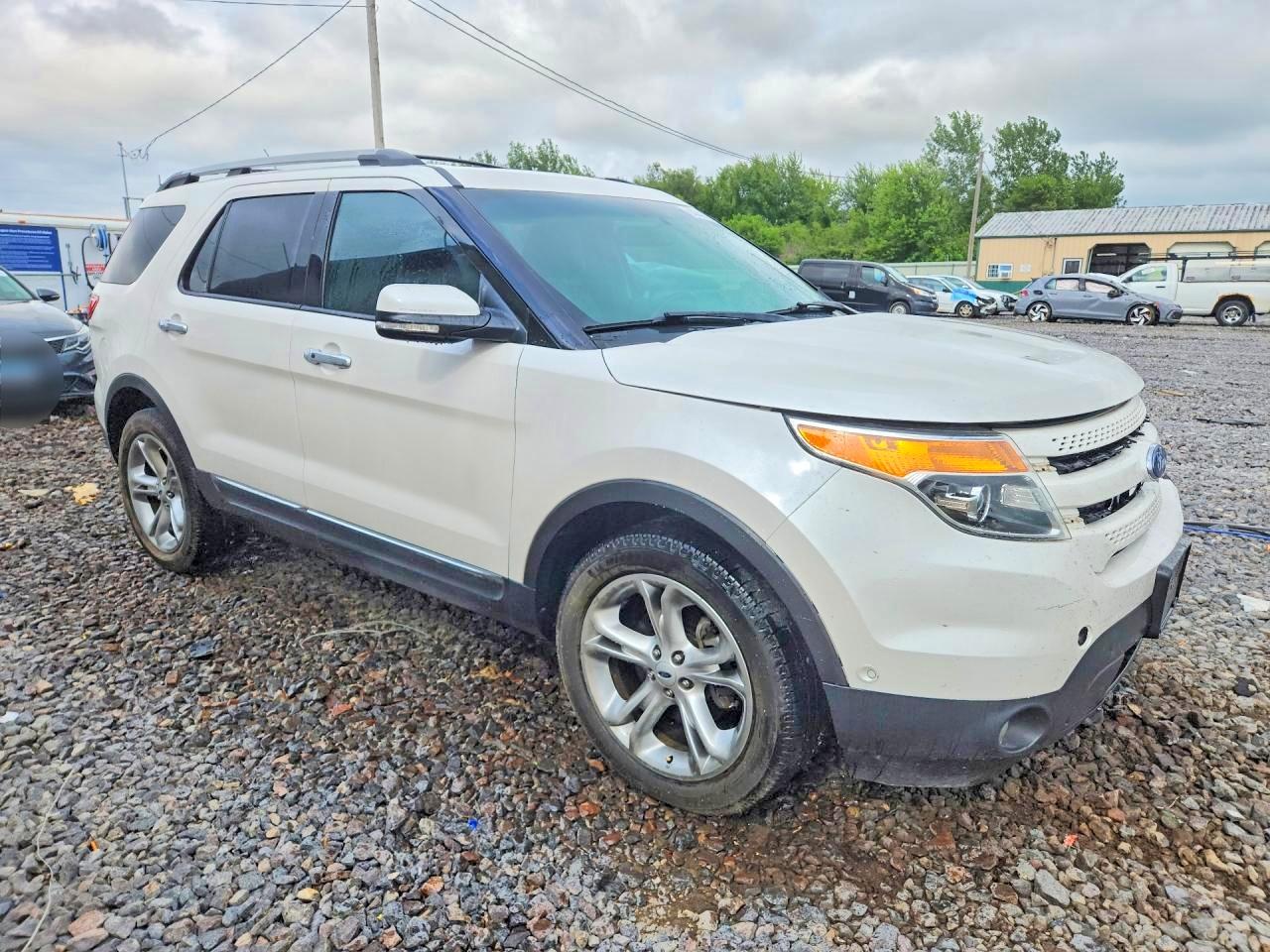 2012 Ford Explorer Limited White vin: 1FMHK8F84CGA83190