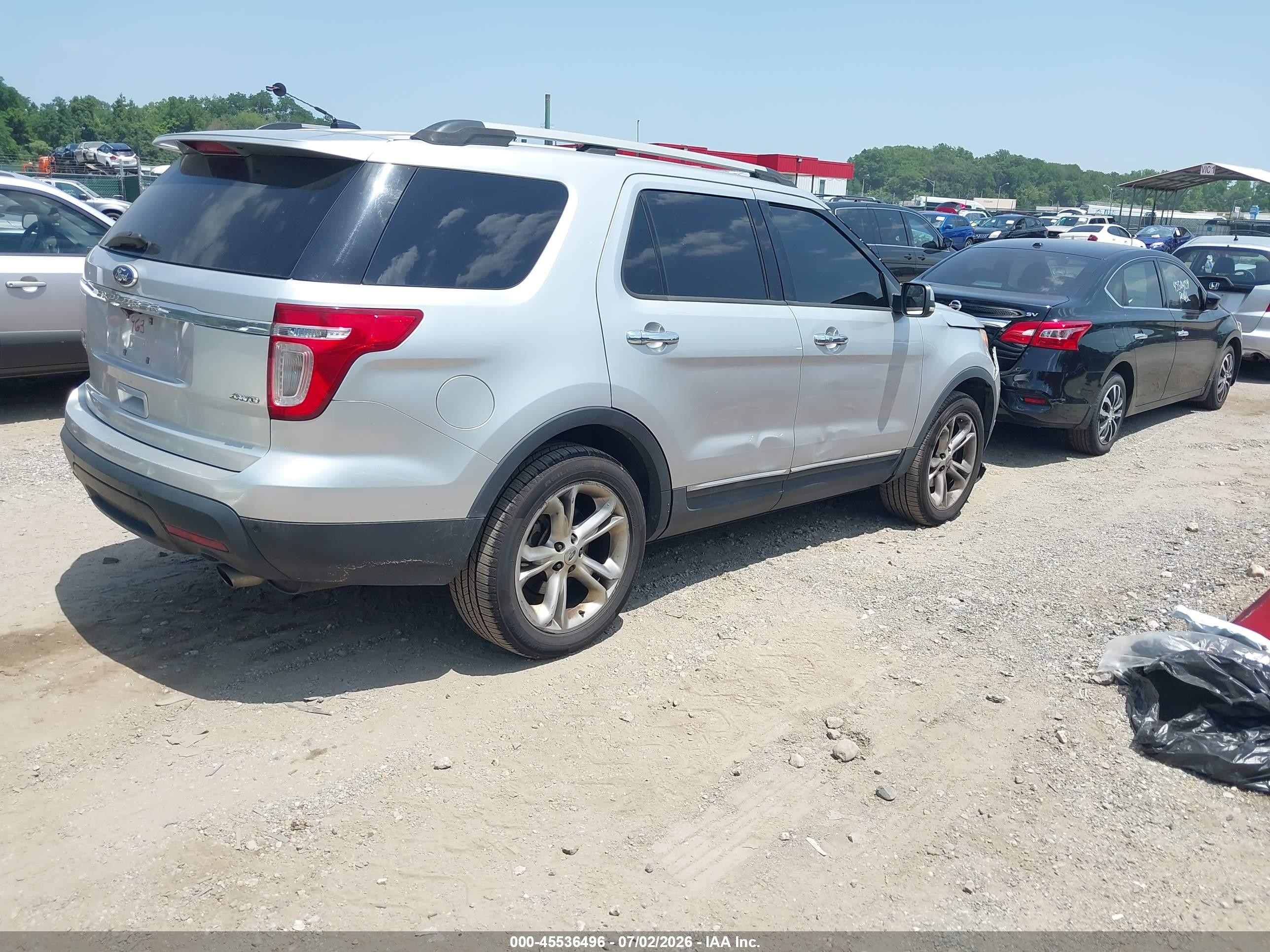 2011 Ford Explorer Limited Silver vin: 1FMHK8F85BGA00963