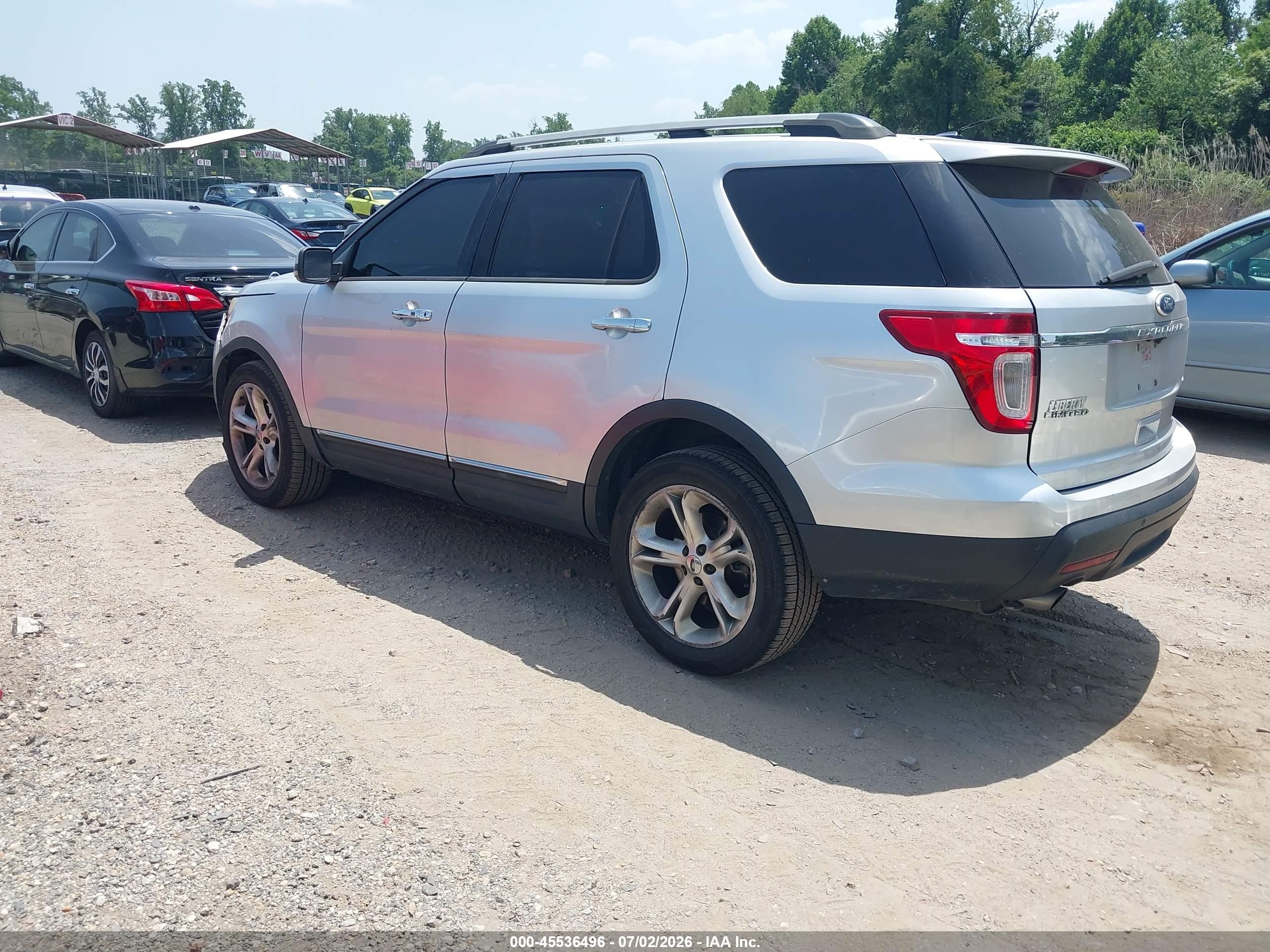 2011 Ford Explorer Limited Silver vin: 1FMHK8F85BGA00963