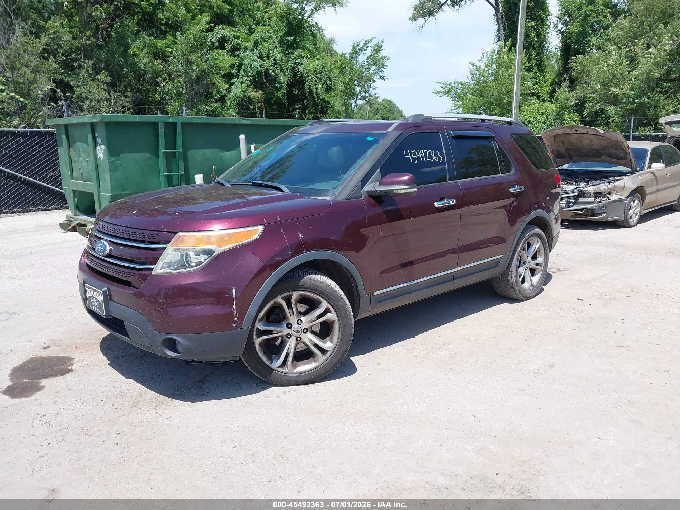 2011 Ford Explorer Limited Maroon vin: 1FMHK8F85BGA01532
