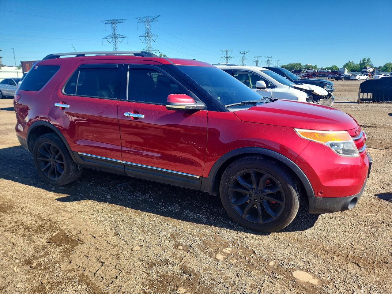 2011 Ford Explorer Limited Red vin: 1FMHK8F85BGA41805