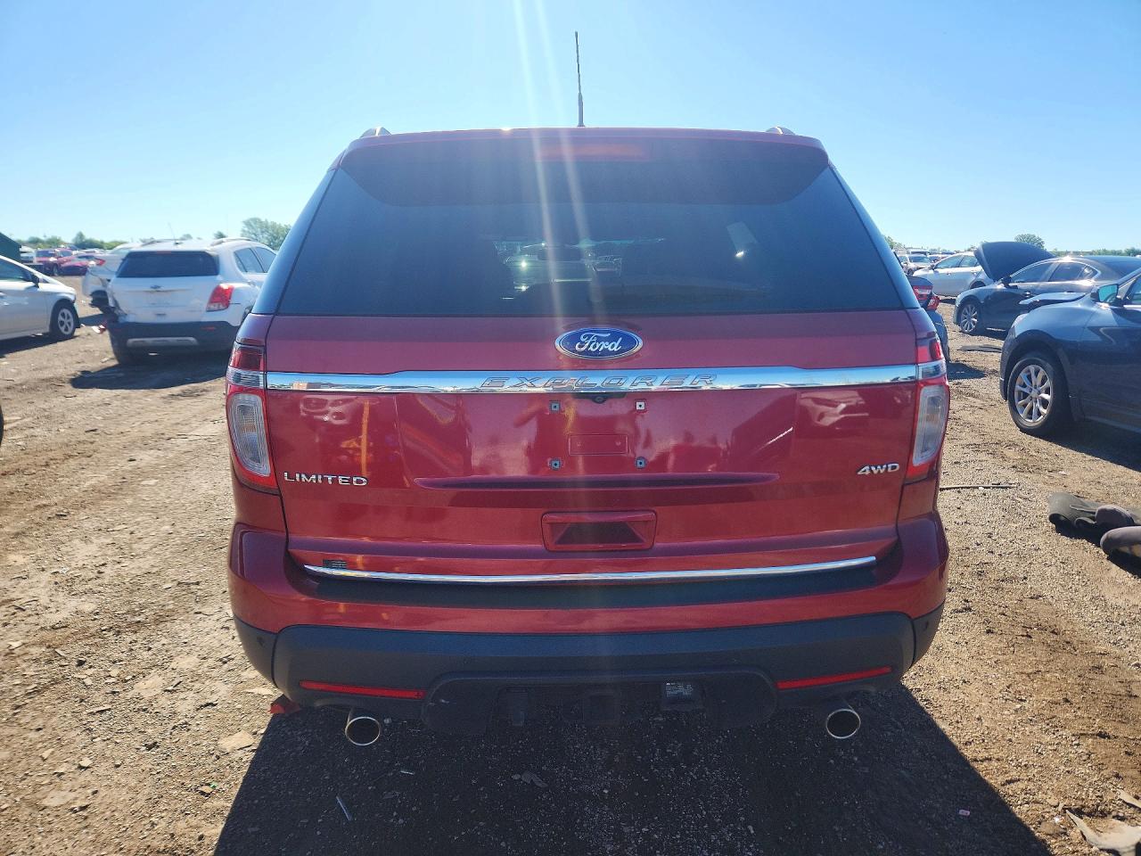 2011 Ford Explorer Limited Red vin: 1FMHK8F85BGA41805