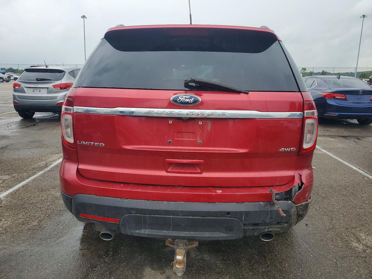 2012 Ford Explorer Limited Red vin: 1FMHK8F85CGA81397