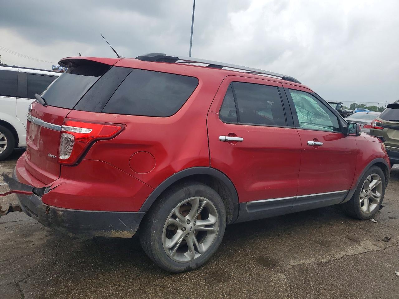 2012 Ford Explorer Limited Red vin: 1FMHK8F85CGA81397