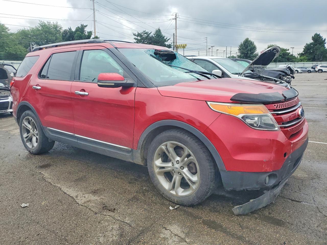 2012 Ford Explorer Limited Red vin: 1FMHK8F85CGA81397