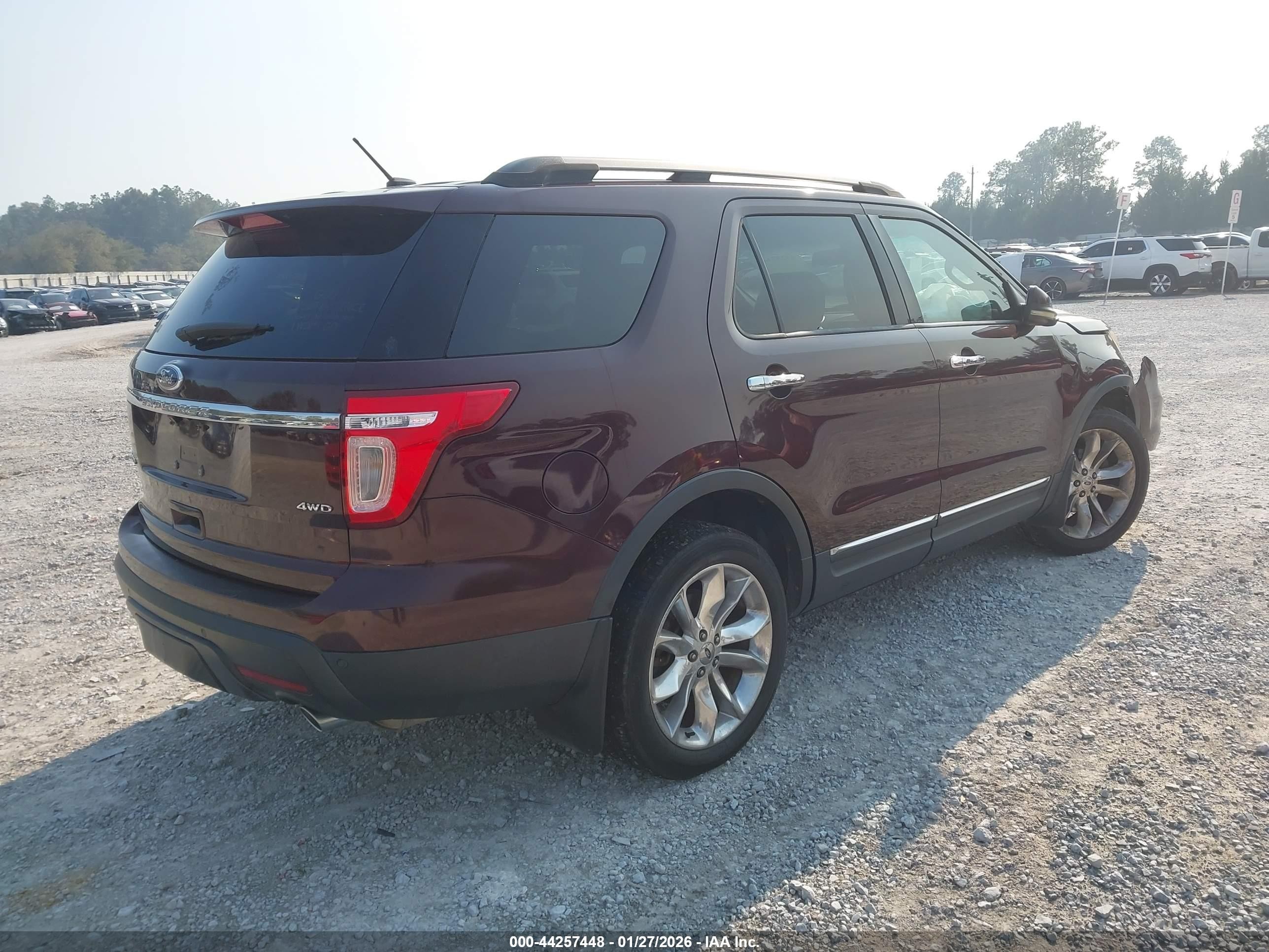 2011 Ford Explorer Limited Maroon vin: 1FMHK8F86BGA05329