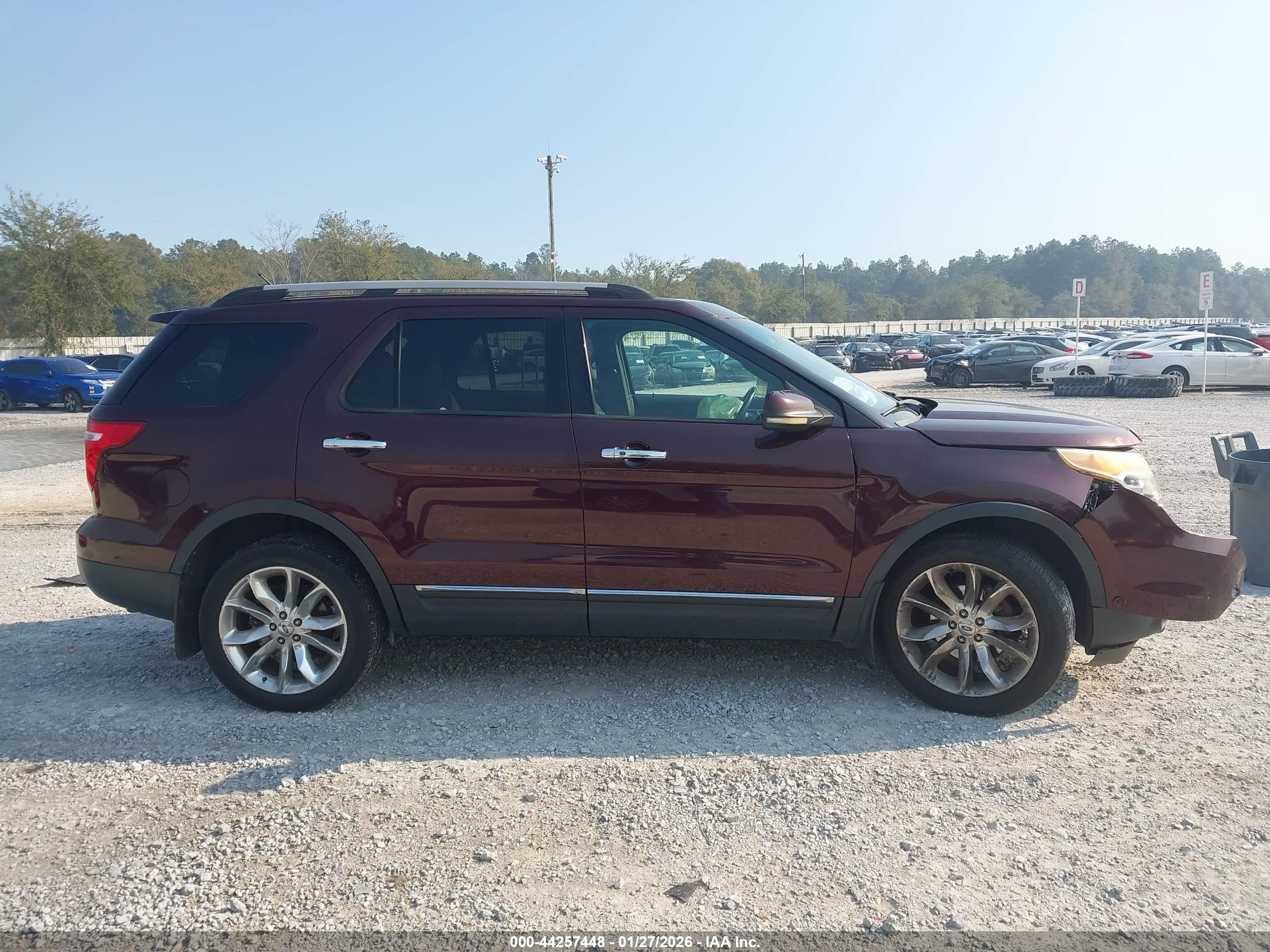 2011 Ford Explorer Limited Maroon vin: 1FMHK8F86BGA05329