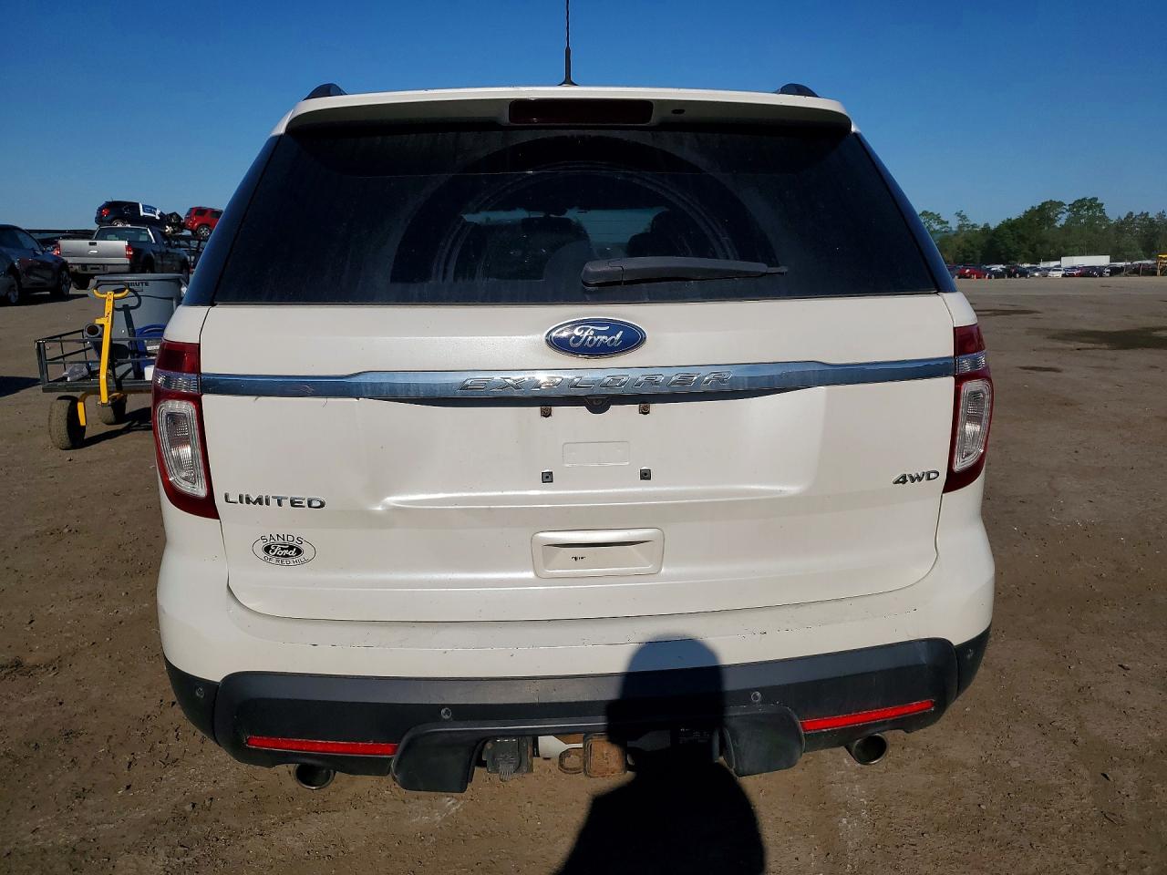 2011 Ford Explorer Limited White vin: 1FMHK8F86BGA13771